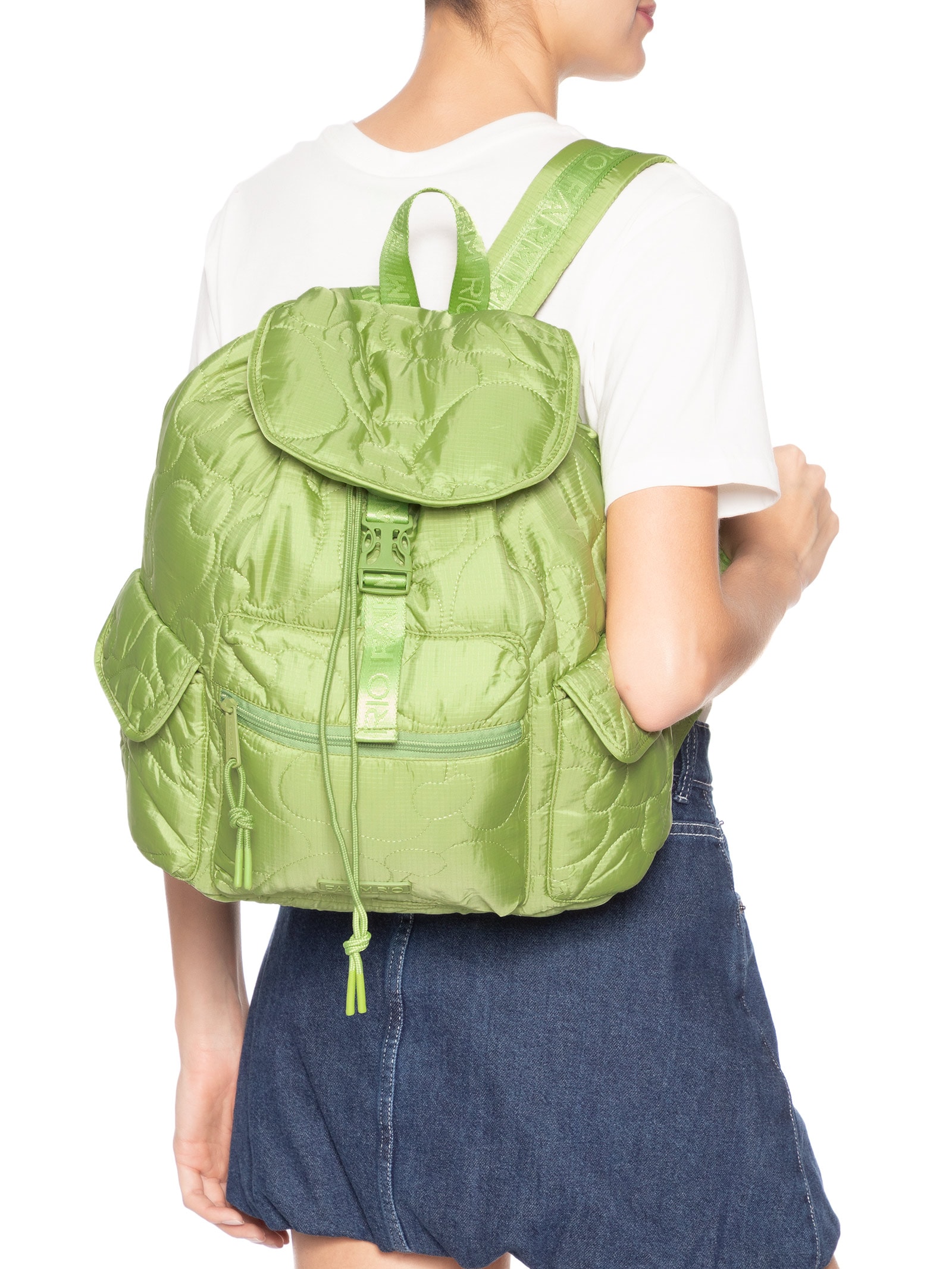 Mochila Feminina Pipoca Puffer Verde Farm Etc