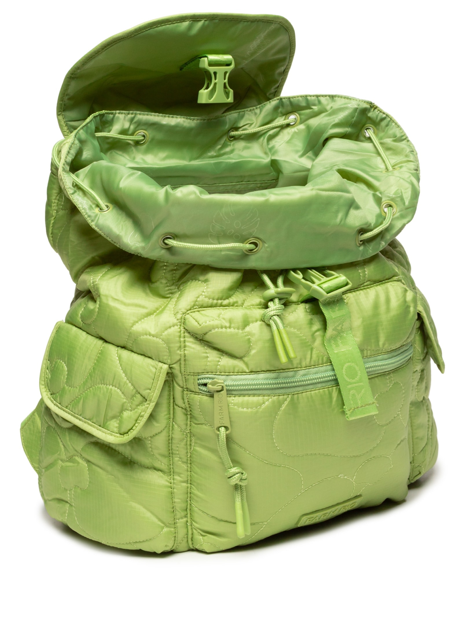 Mochila Feminina Pipoca Puffer Verde Farm Etc