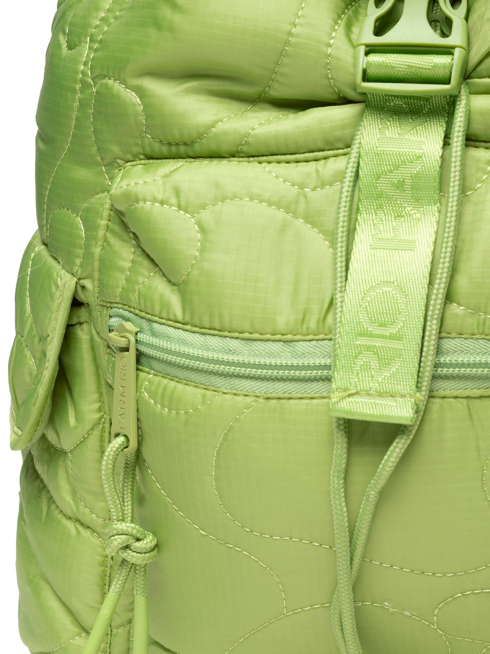 Mochila Feminina Pipoca Puffer Verde Farm Etc