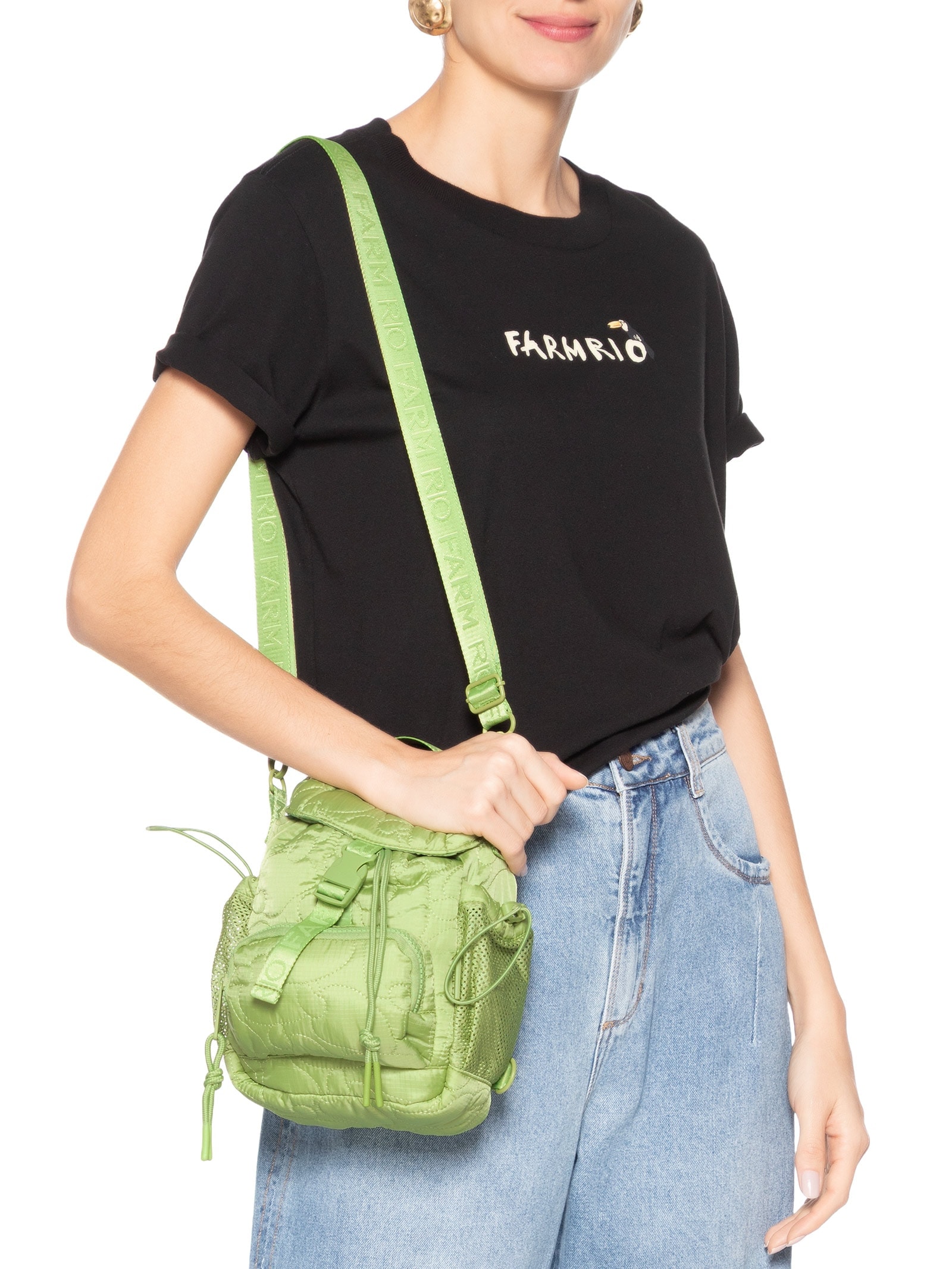 Mochila Feminina Pipoquinha Puffer Verde Farm Etc