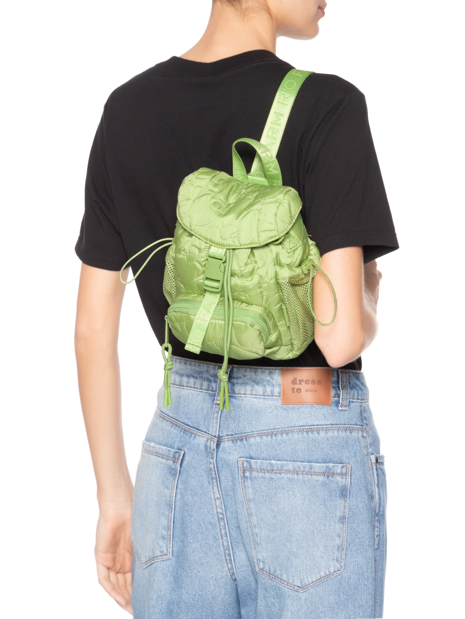 Mochila Feminina Pipoquinha Puffer Verde Farm Etc