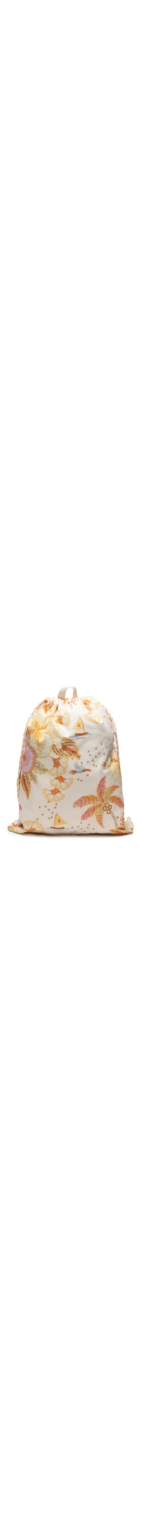 Mochila Feminina Praiana Ilha De Flor - Amarelo