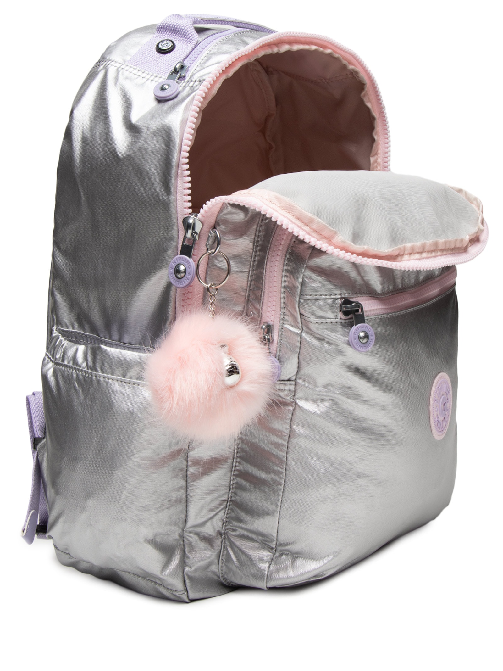 Mochila Feminina Seoul Prateado Kipling