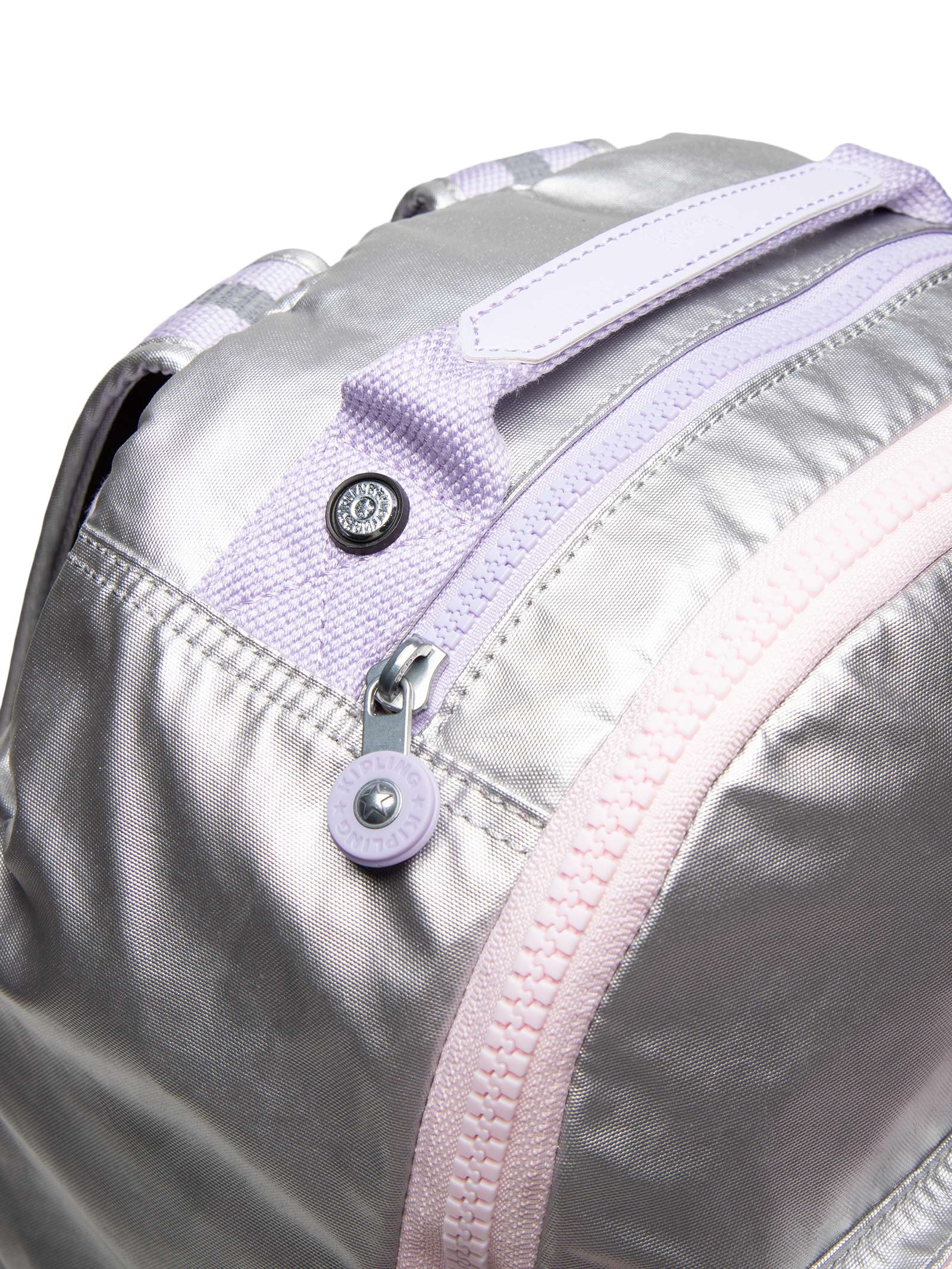 Mochila Feminina Seoul Prateado Kipling