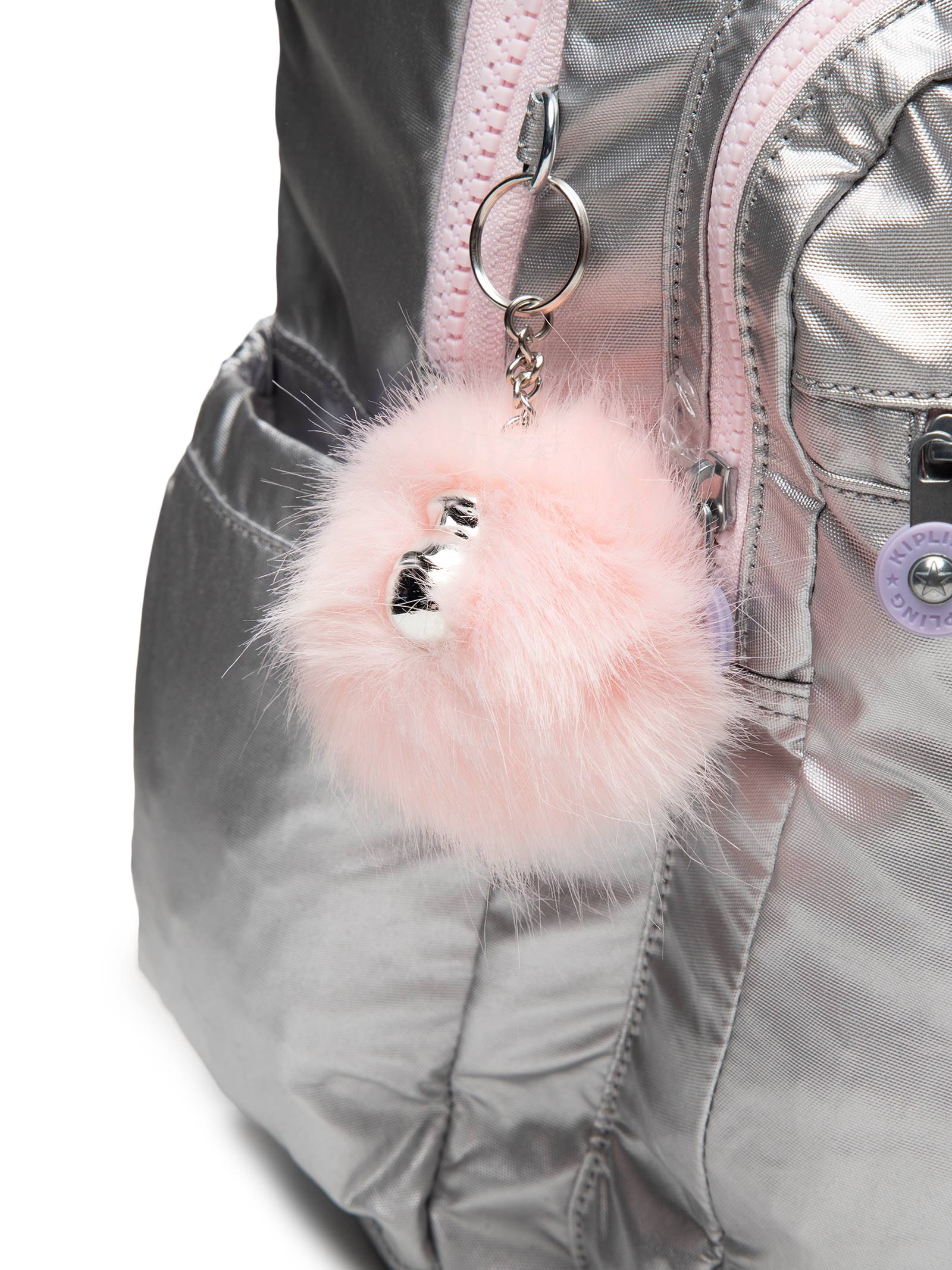 Mochila Feminina Seoul Prateado Kipling