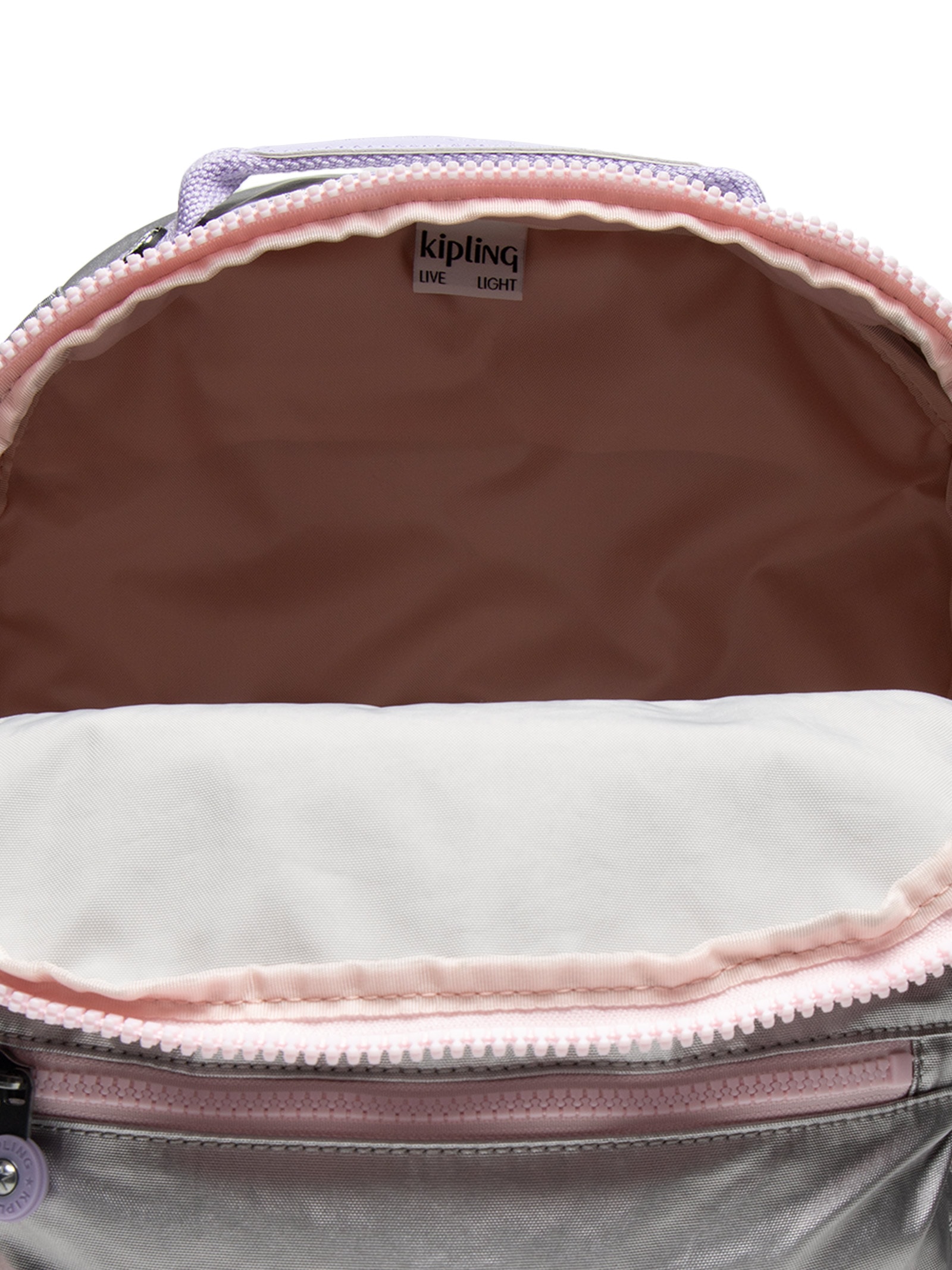 Mochila Feminina Seoul Prateado Kipling