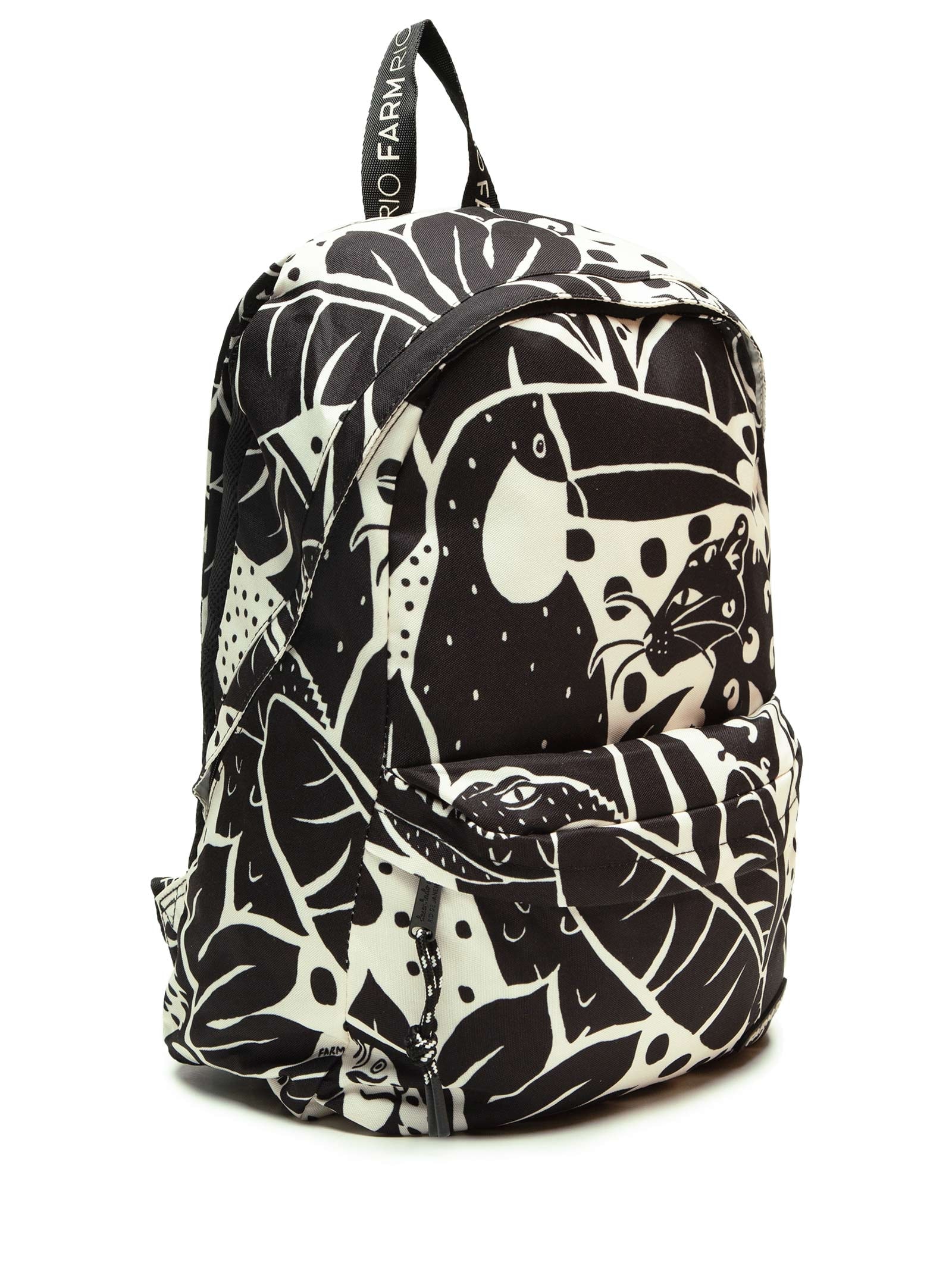 Farm - Mochila Feminina Xodó Bichos na Floresta - Preto