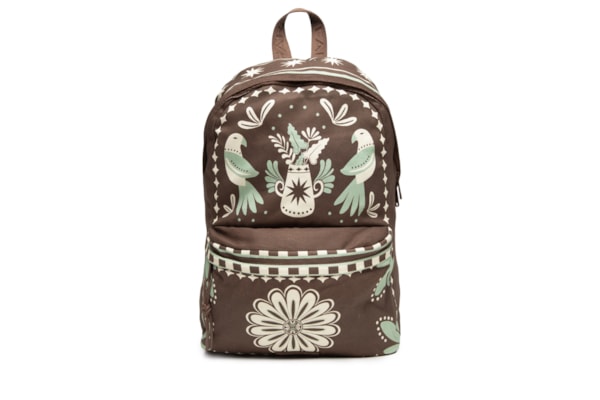 Mochila Feminina Xodo Coletânea Tropical - Marrom