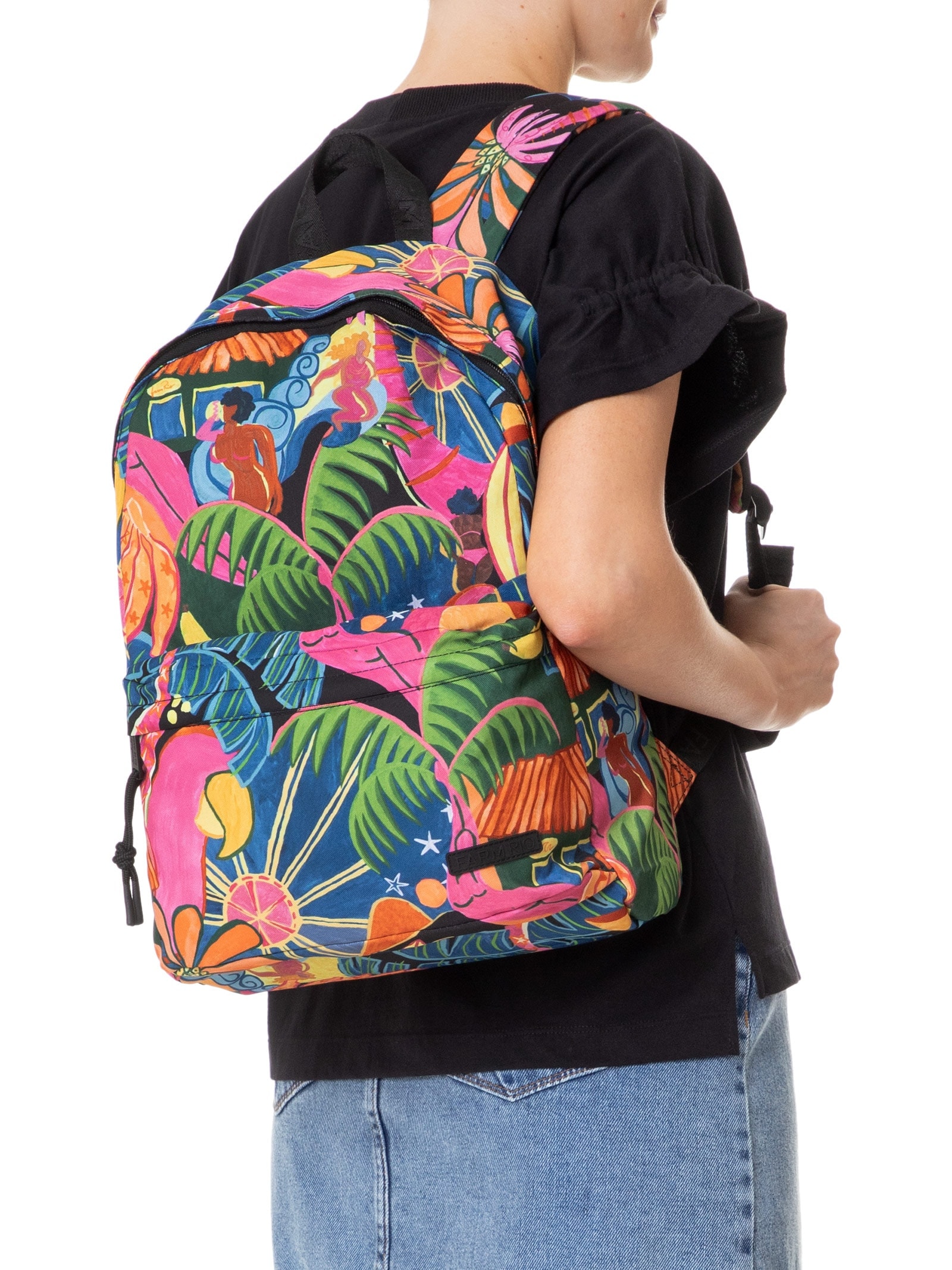 Mochila Feminina Xodó Fantasia Preto Farm Etc