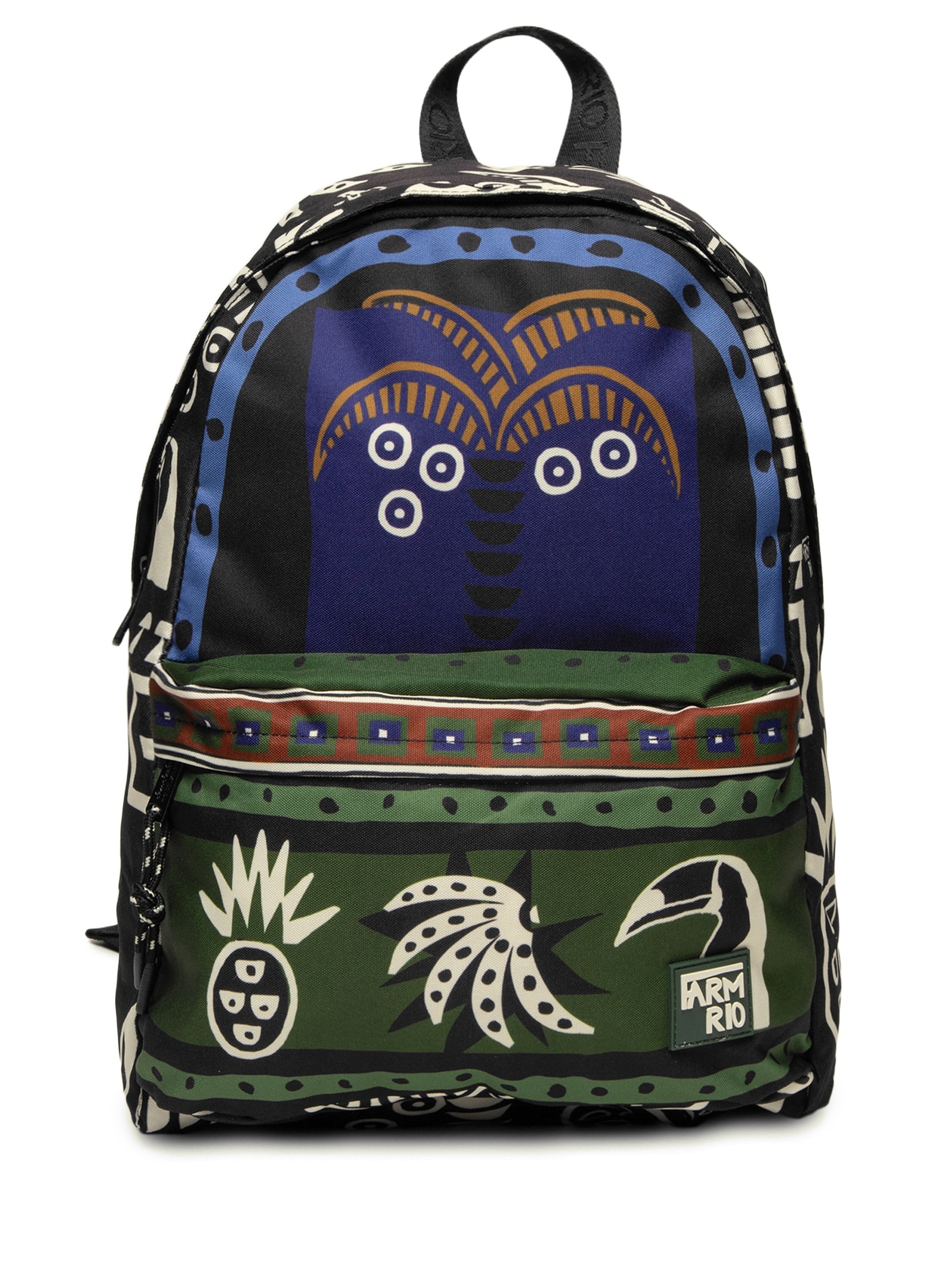 Mochila Feminina Xodó Gráfico Tropi Preto Farm Etc