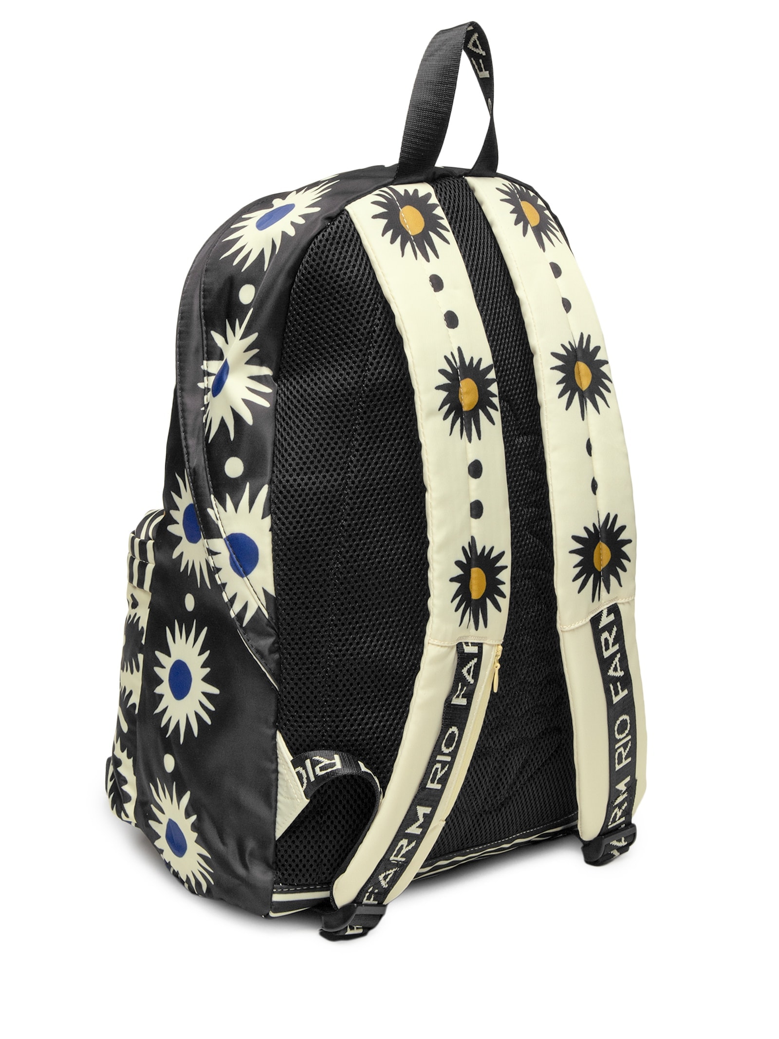 Mochila Feminina Xodó Jardim Tropical Branco Farm Etc