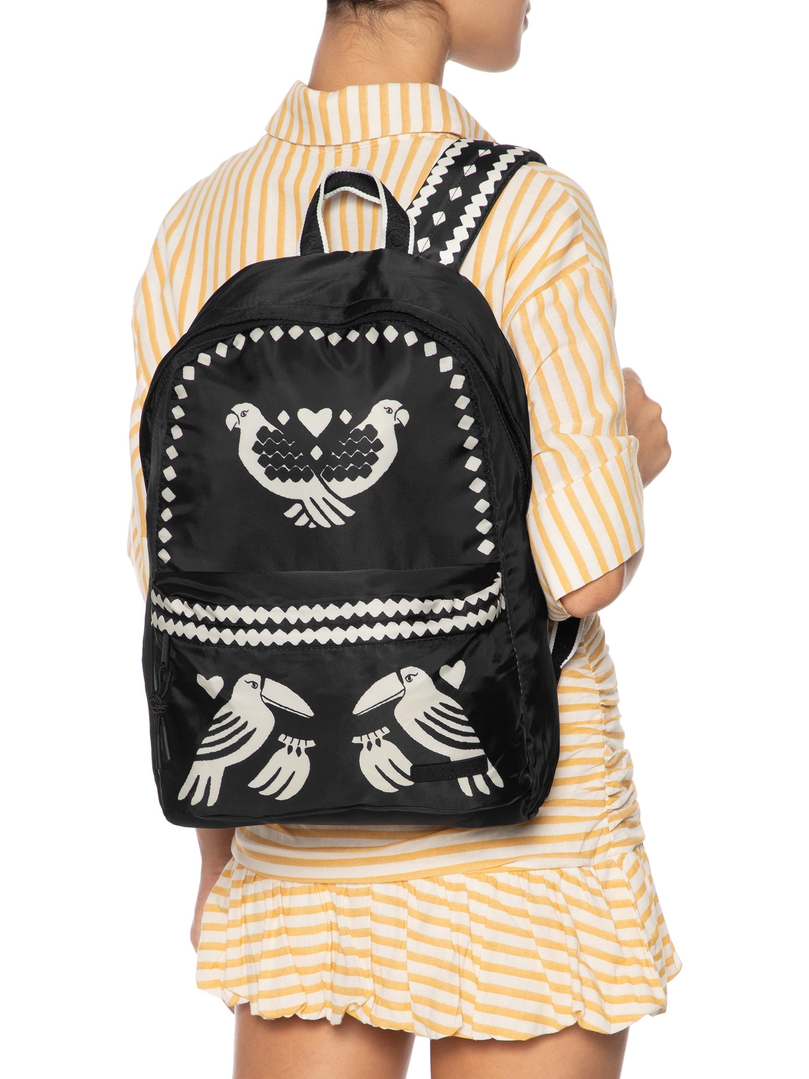 Mochila Feminina Xodó Lenço Dia E Noite Preto Farm Etc