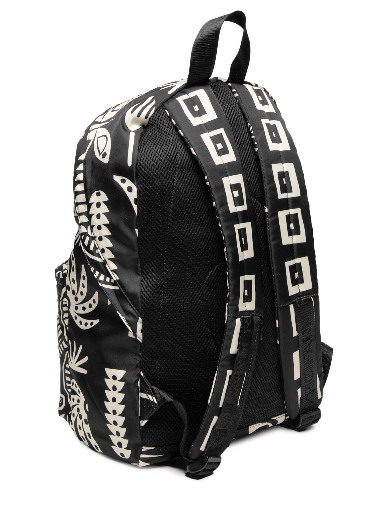 Mochila Feminina Xodó Lenço Tropicano Preto Farm Etc