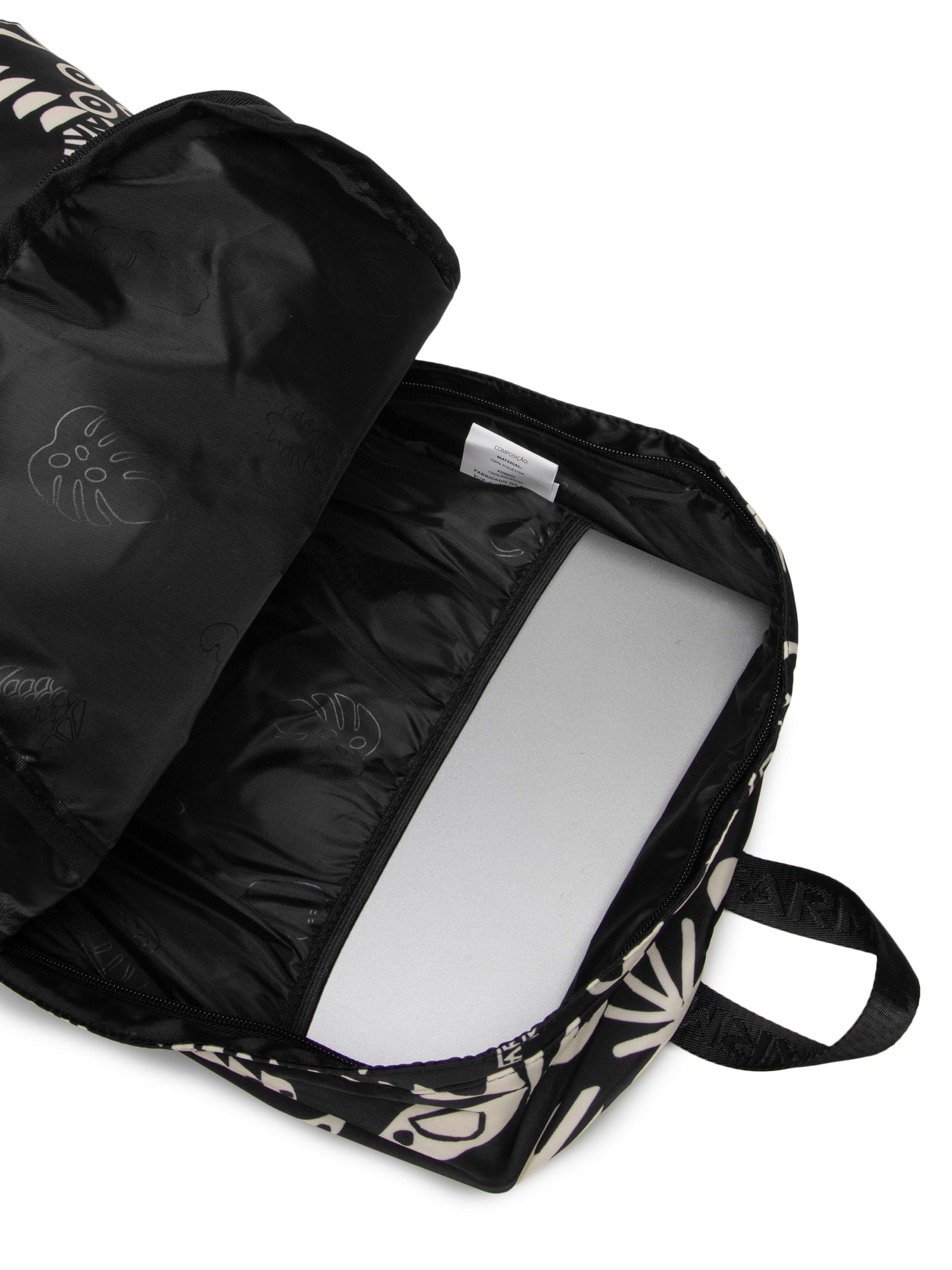 Mochila Feminina Xodó Lenço Tropicano Preto Farm Etc