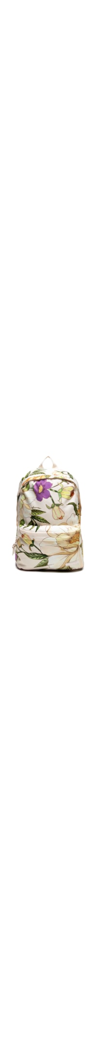 Mochila Feminina Xodó Pássario Em Flor - Branco