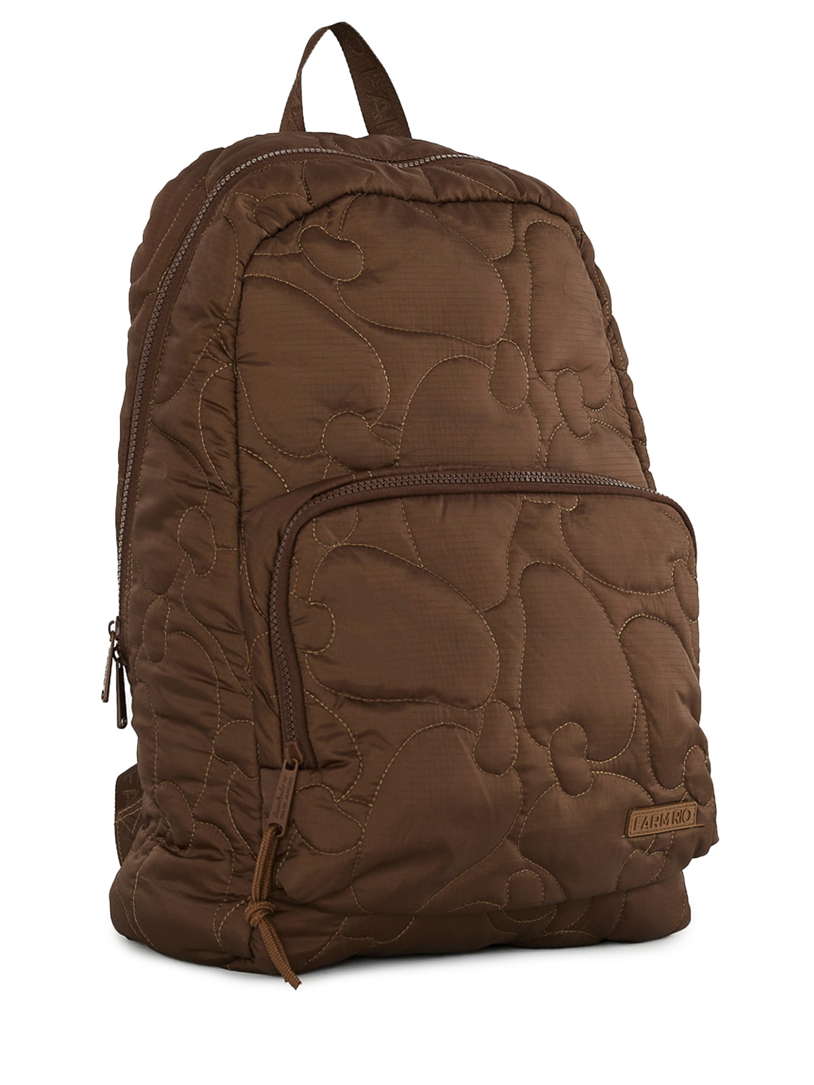 Mochila Feminina Xodo Puffer Marrom Farm Etc