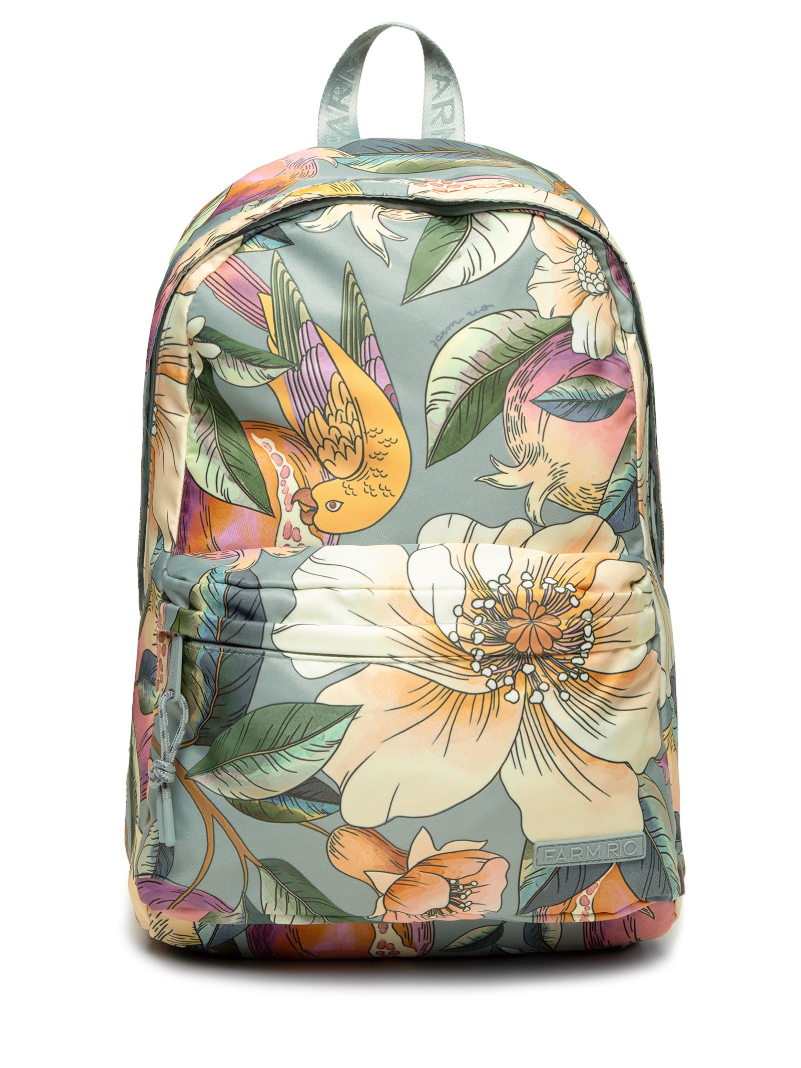 Mochila Feminina Xodó Romance Em Flor Azul Farm Etc