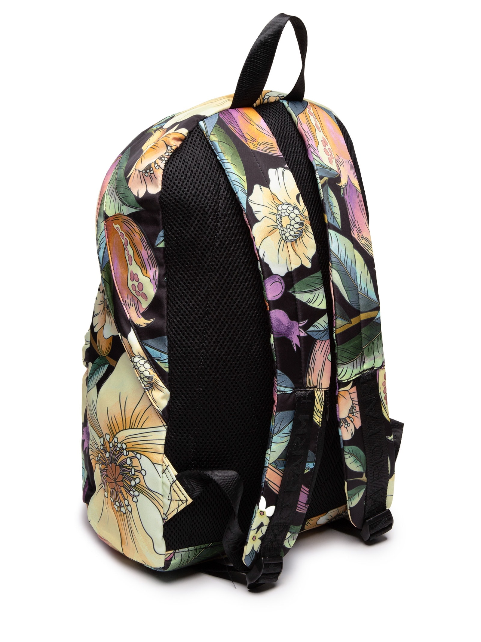 Mochila Feminina Xodó Romance Em Flor Preto Farm Etc