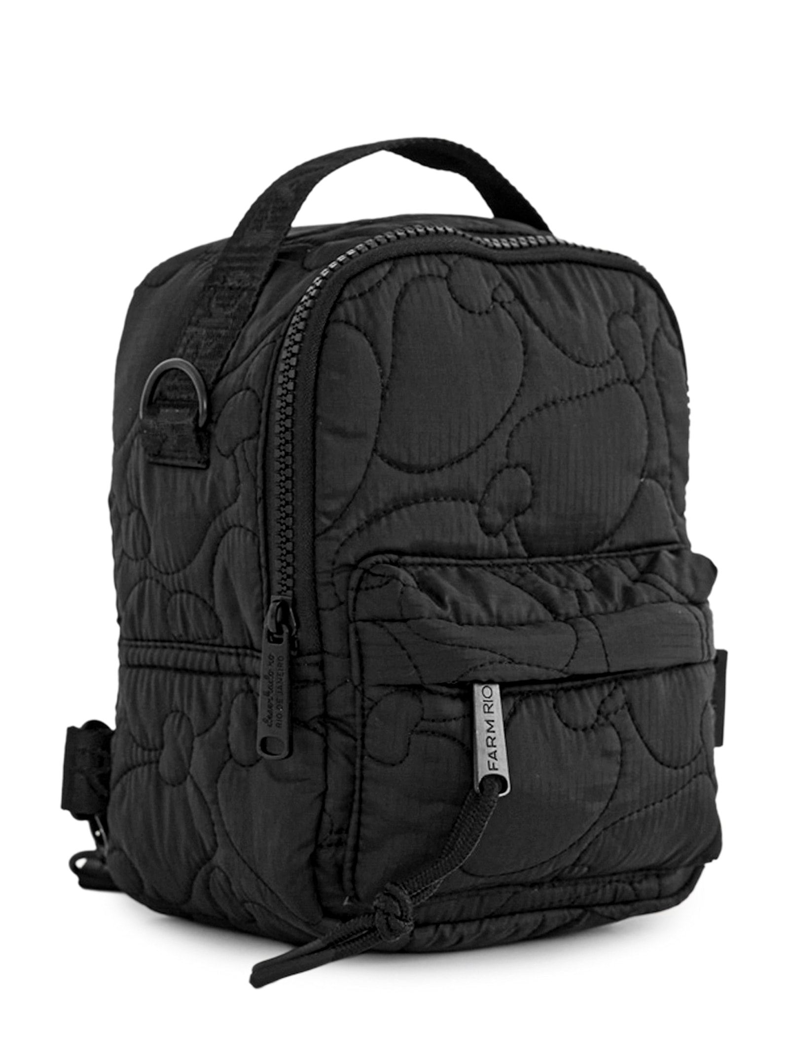 Mochila Feminino Borogodó Puffer Preto Farm Etc
