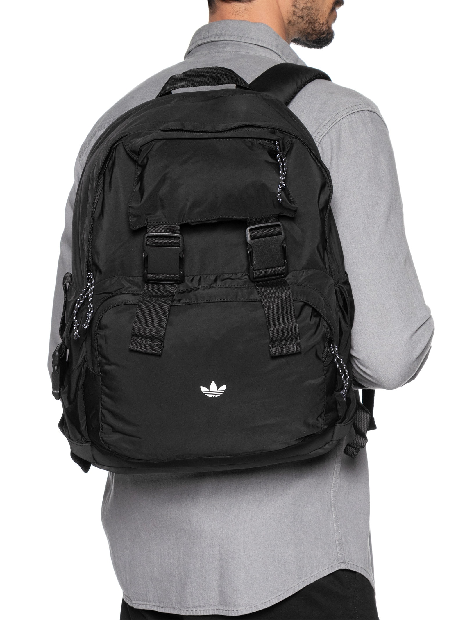 Mochila Masculina Fivela Main Preto Adidas Originals
