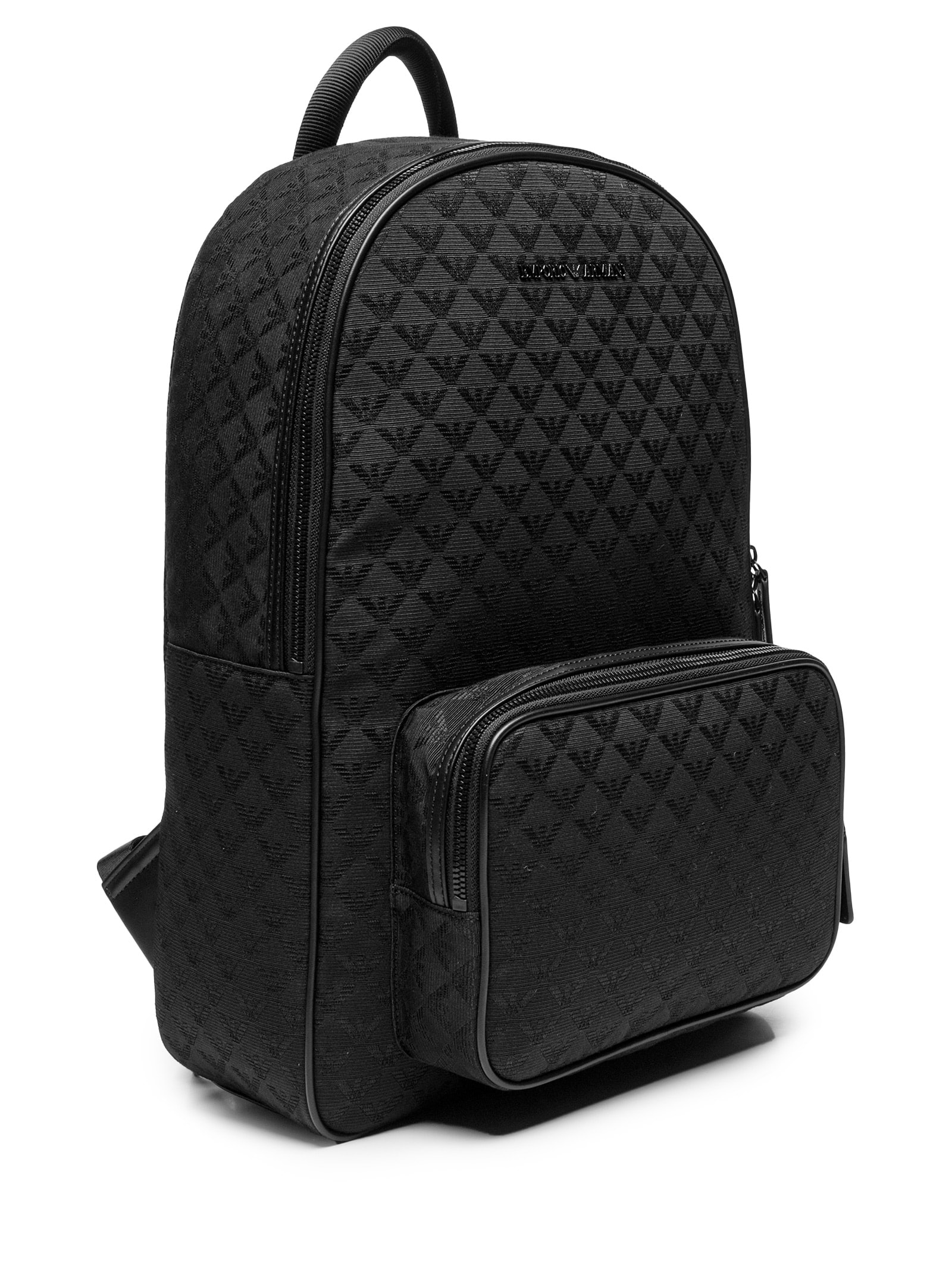 Mochila Masculina Gravada Logo Preto Emporio Armani
