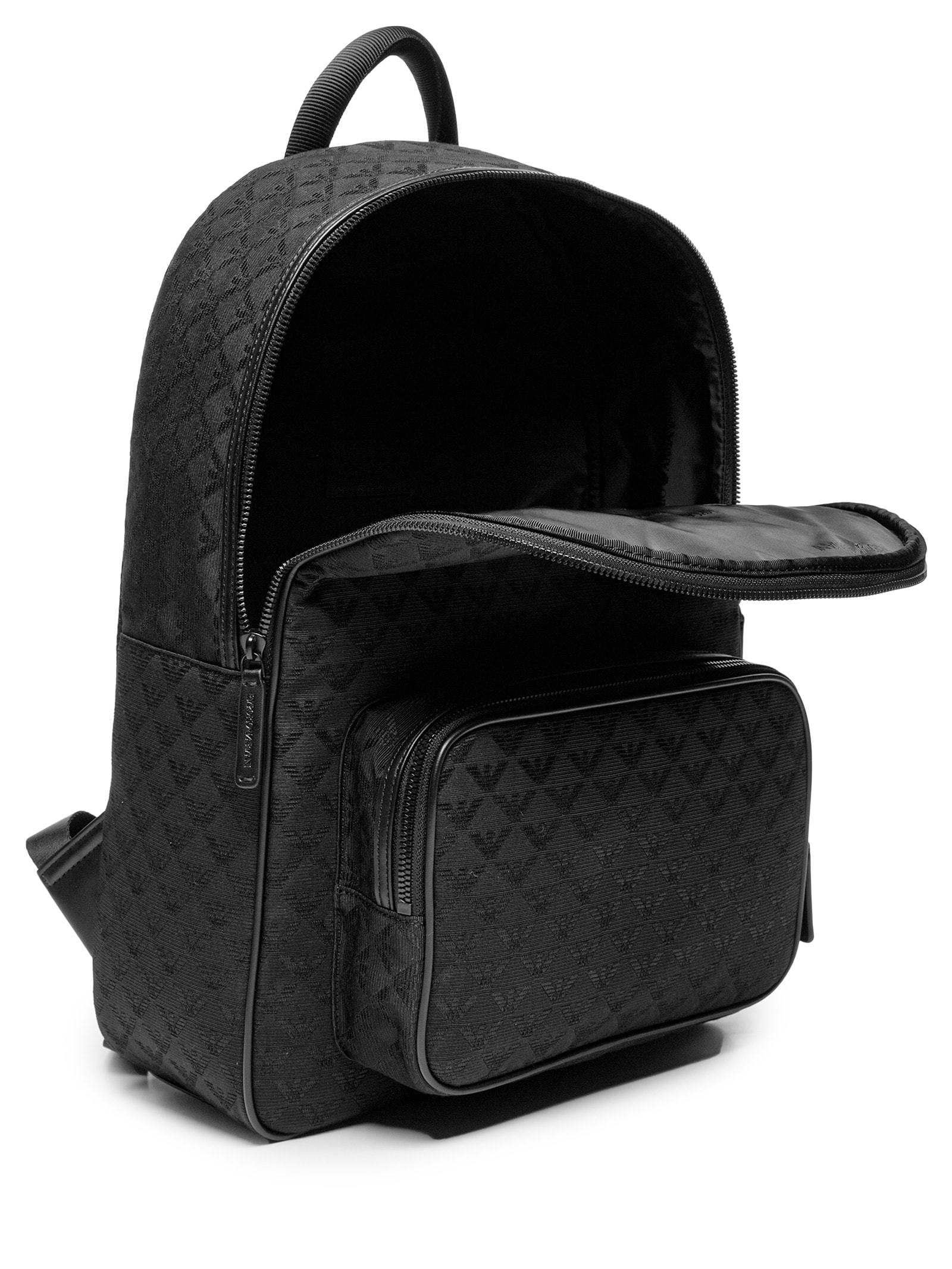 Mochila Masculina Gravada Logo Preto Emporio Armani