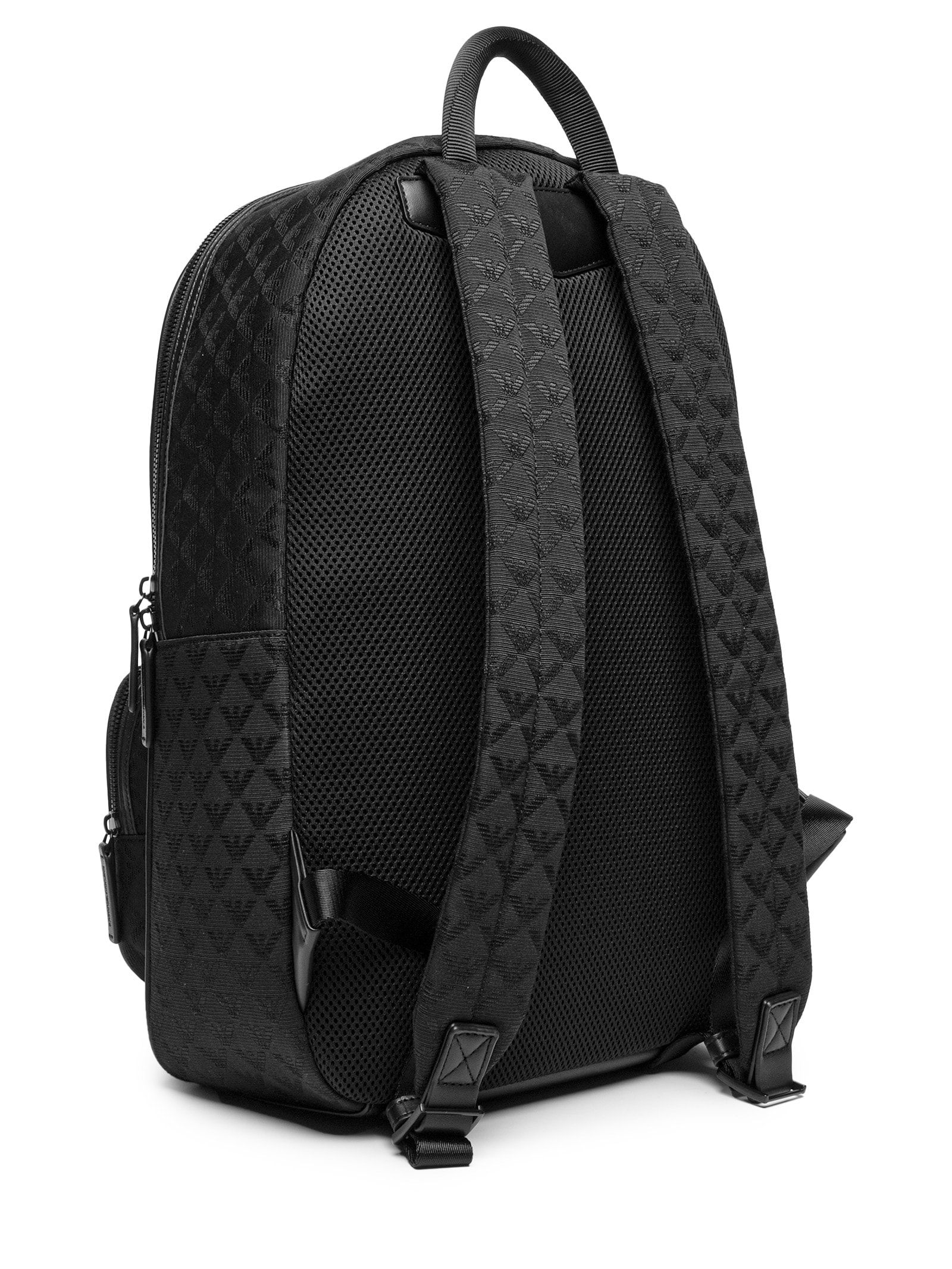 Mochila Masculina Gravada Logo Preto Emporio Armani