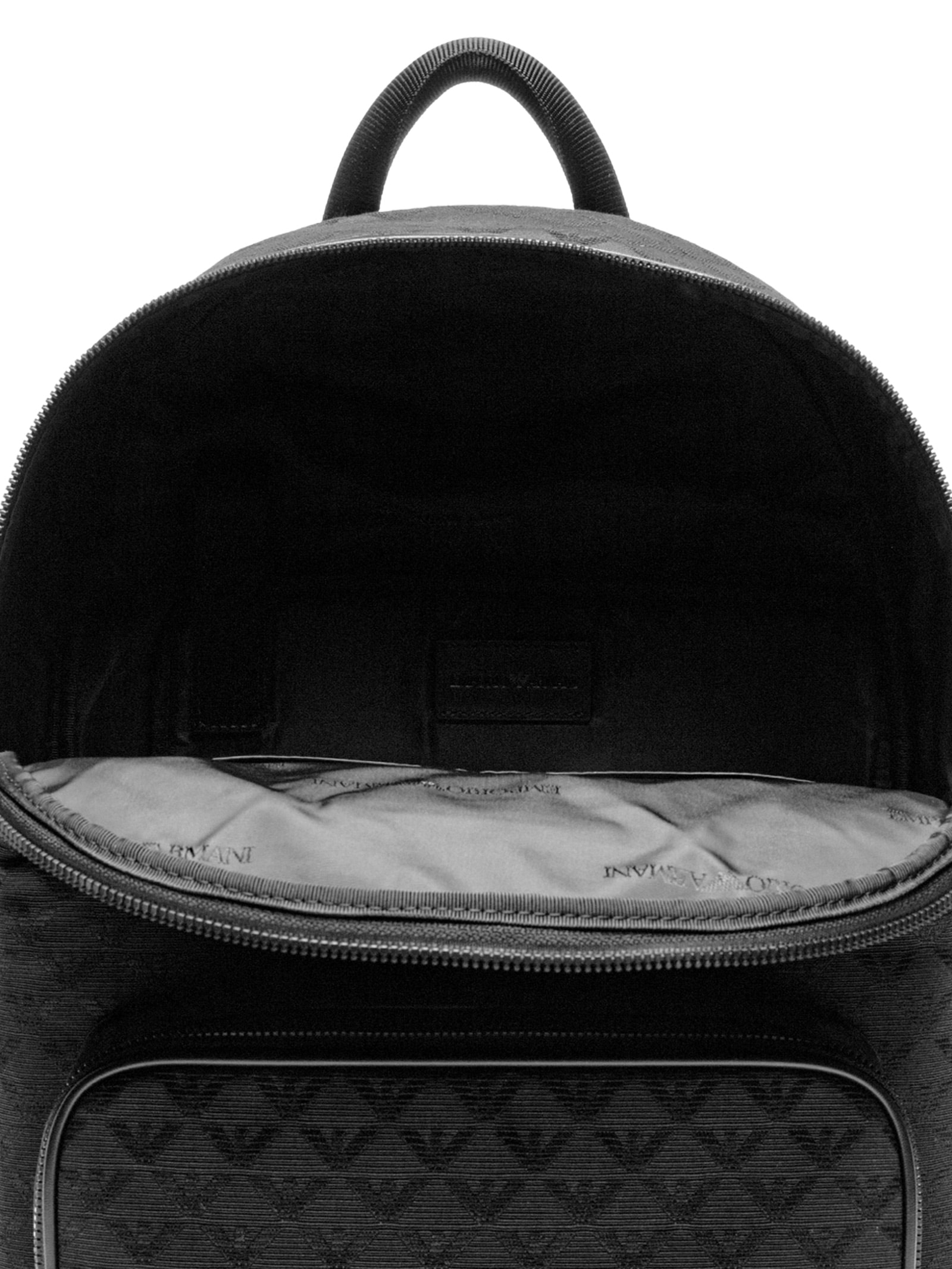 Mochila Masculina Gravada Logo Preto Emporio Armani