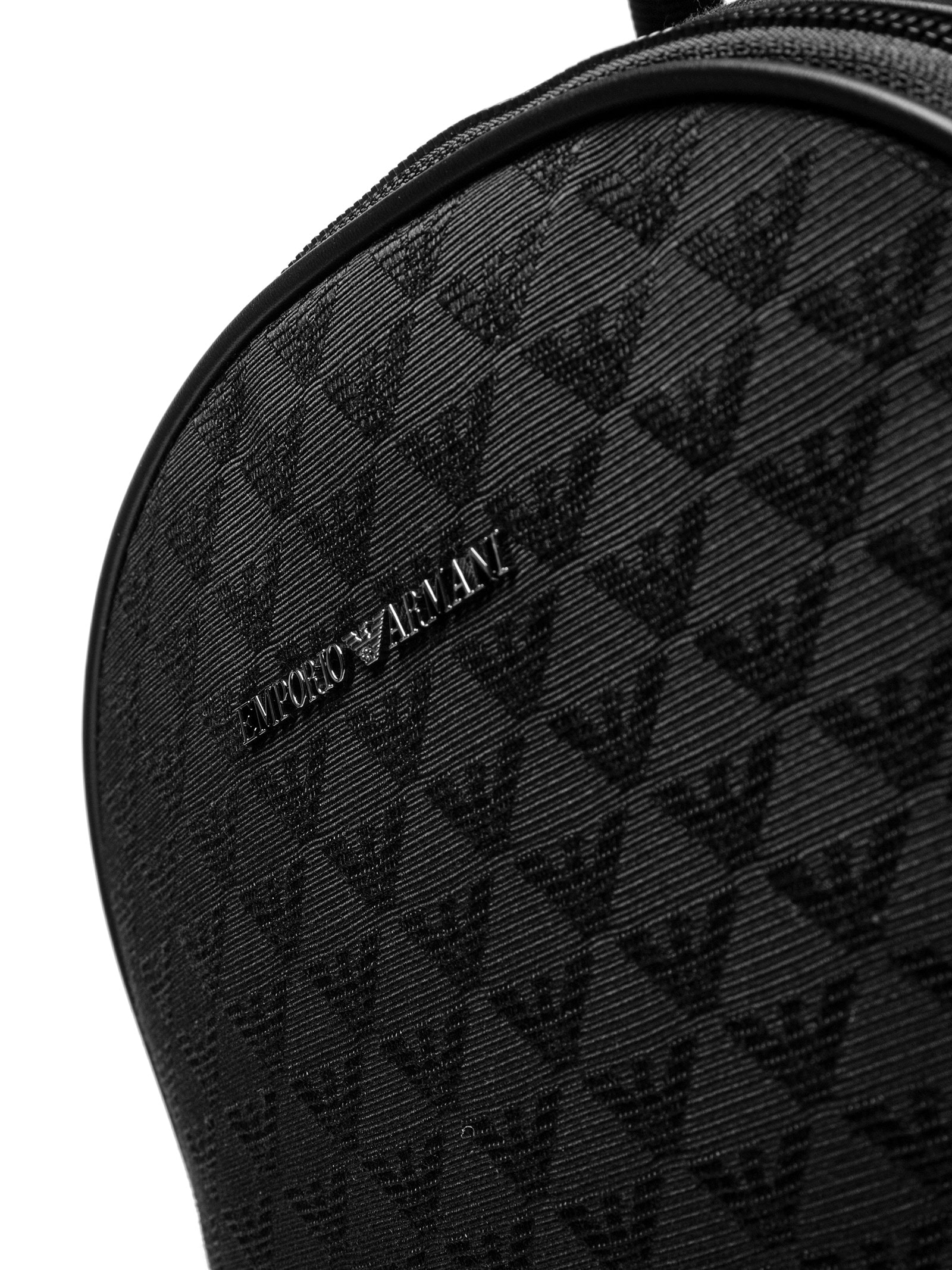 Mochila Masculina Gravada Logo Preto Emporio Armani