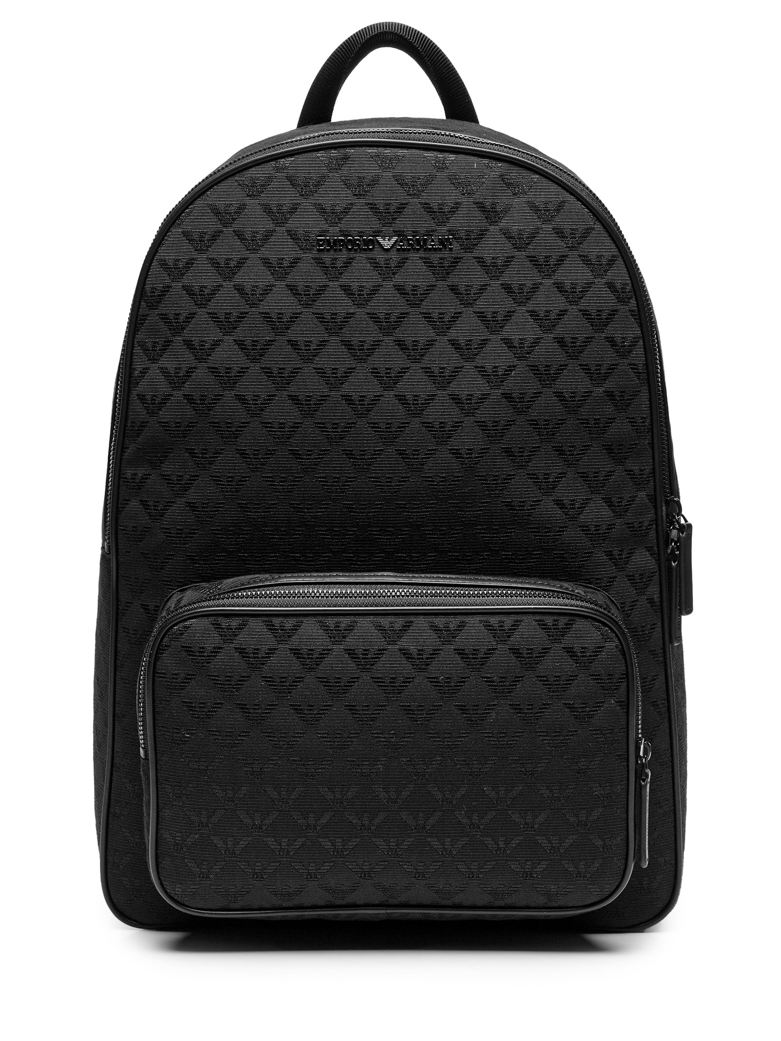 Mochila Masculina Gravada Logo Preto Emporio Armani