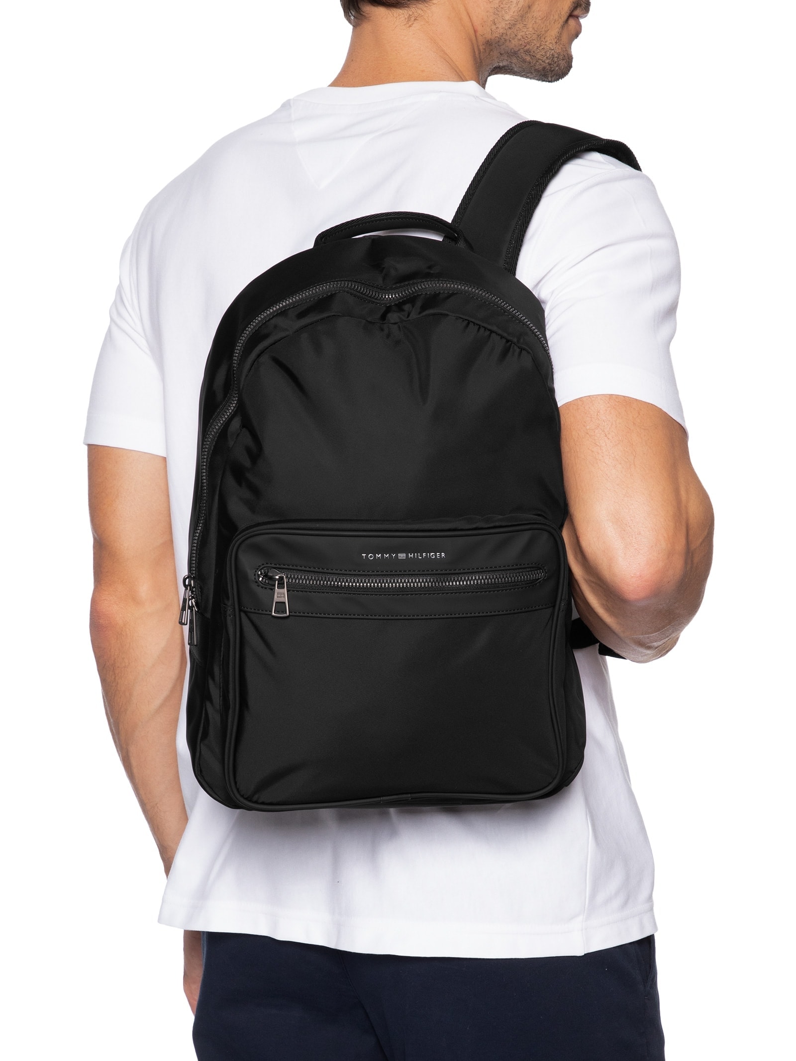 Mochila Masculina TH Repreve Preto Tommy Hilfiger