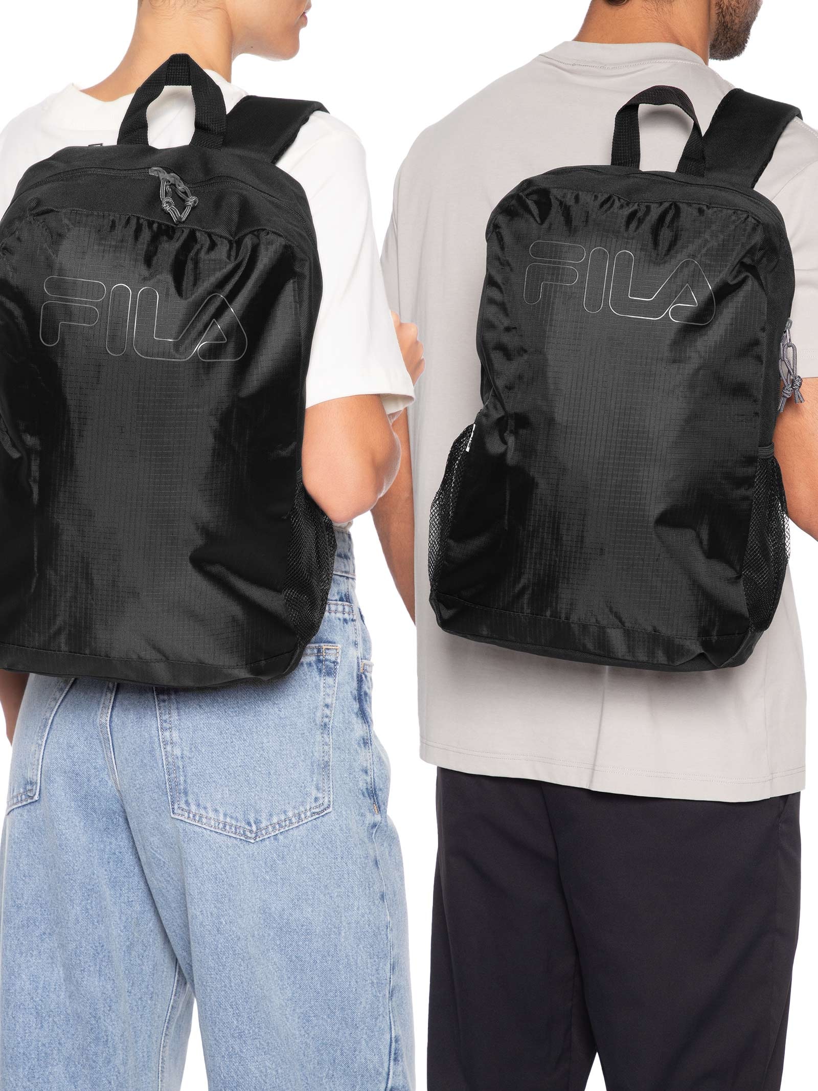 Mochila Unisex Basic Outline  Preto Fila