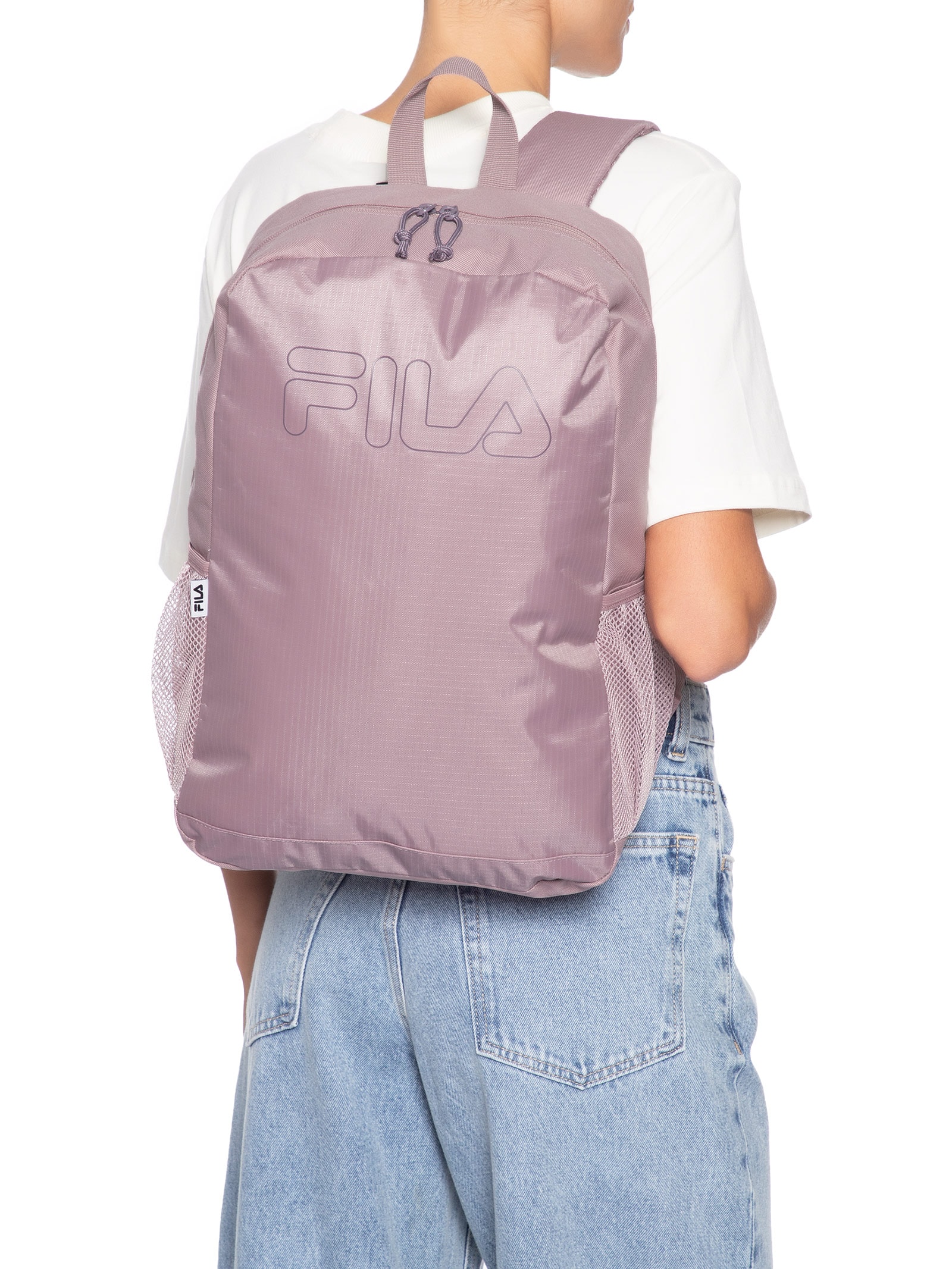 Mochila Unisex Basic Outline  Rosa Fila