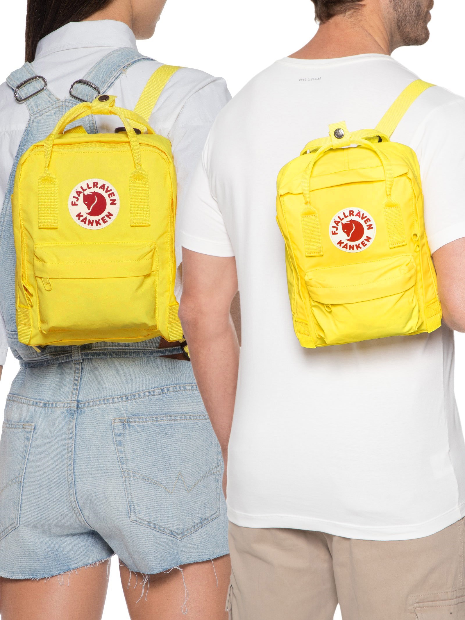 Fjällräven - Mochila Unissex Kånken Mini - Amarelo