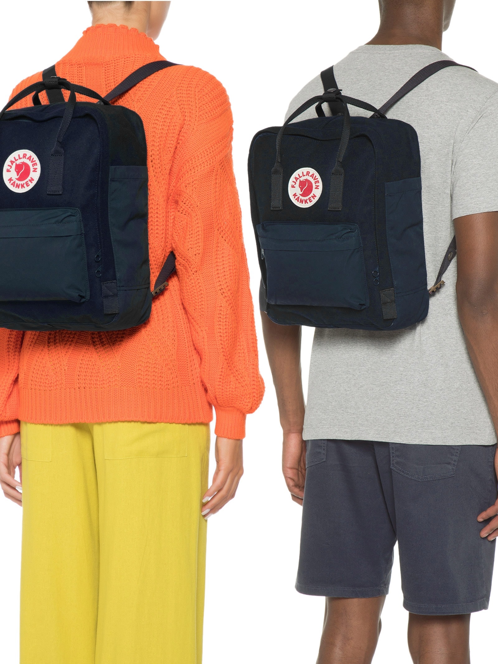 Fjällräven - Mochila Unissex Kånken Re-Wool - Azul