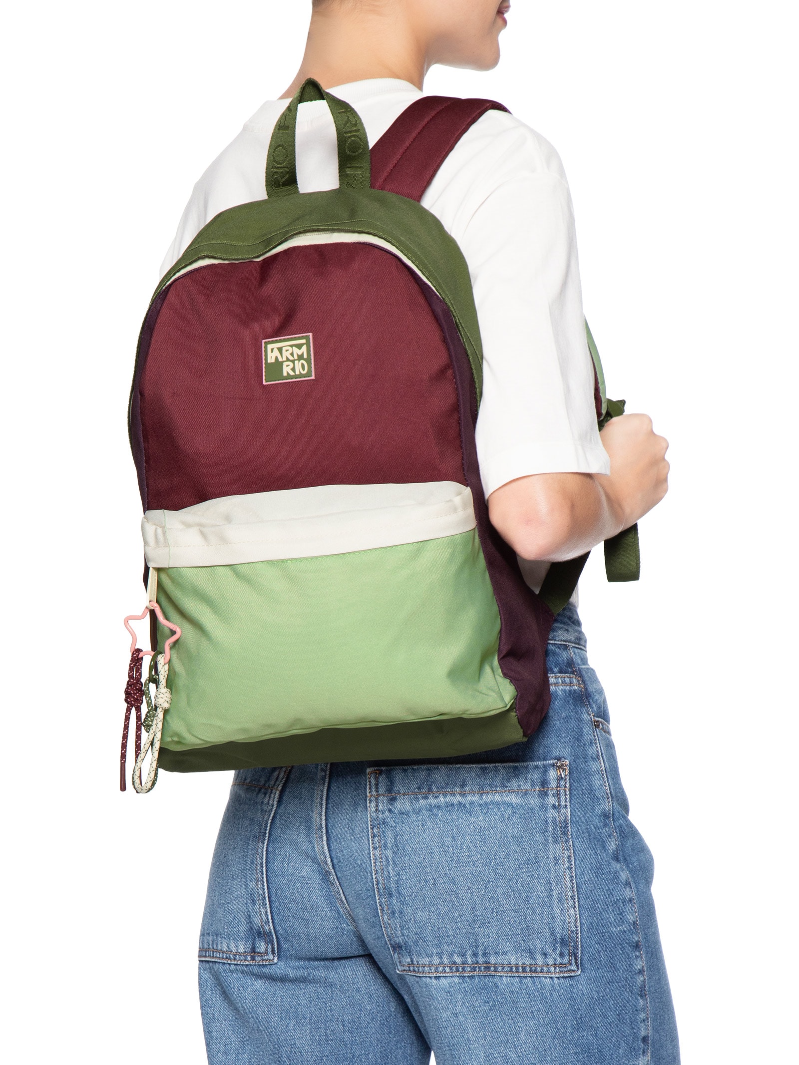 Mochila Xodó  Colorblocking Verde Farm Etc