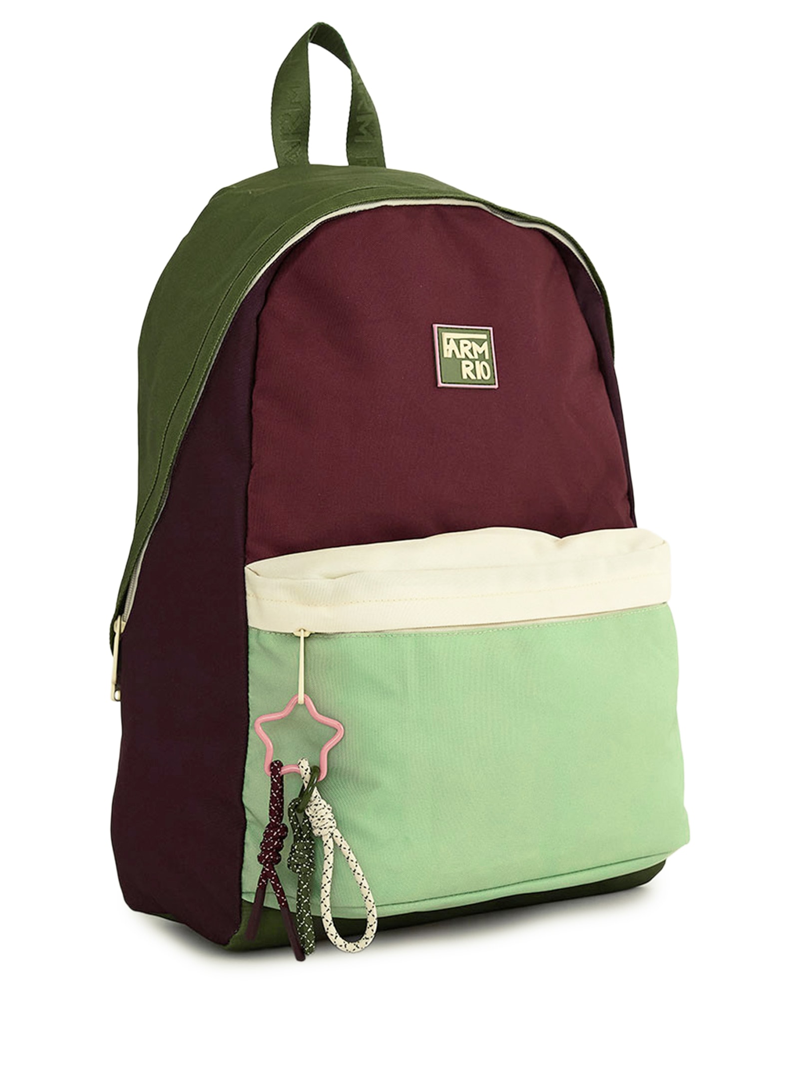 Mochila Xodó  Colorblocking Verde Farm Etc