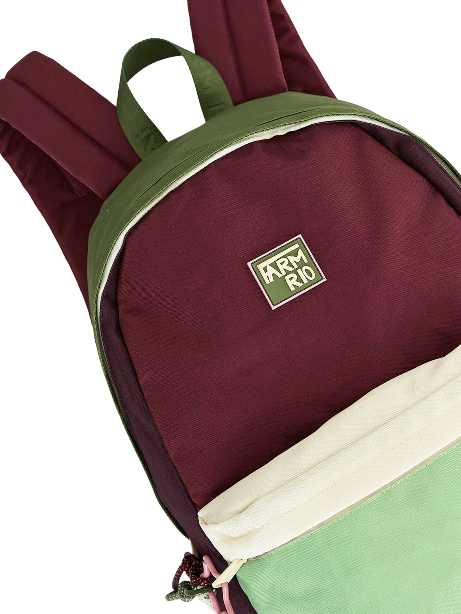 Mochila Xodó  Colorblocking Verde Farm Etc