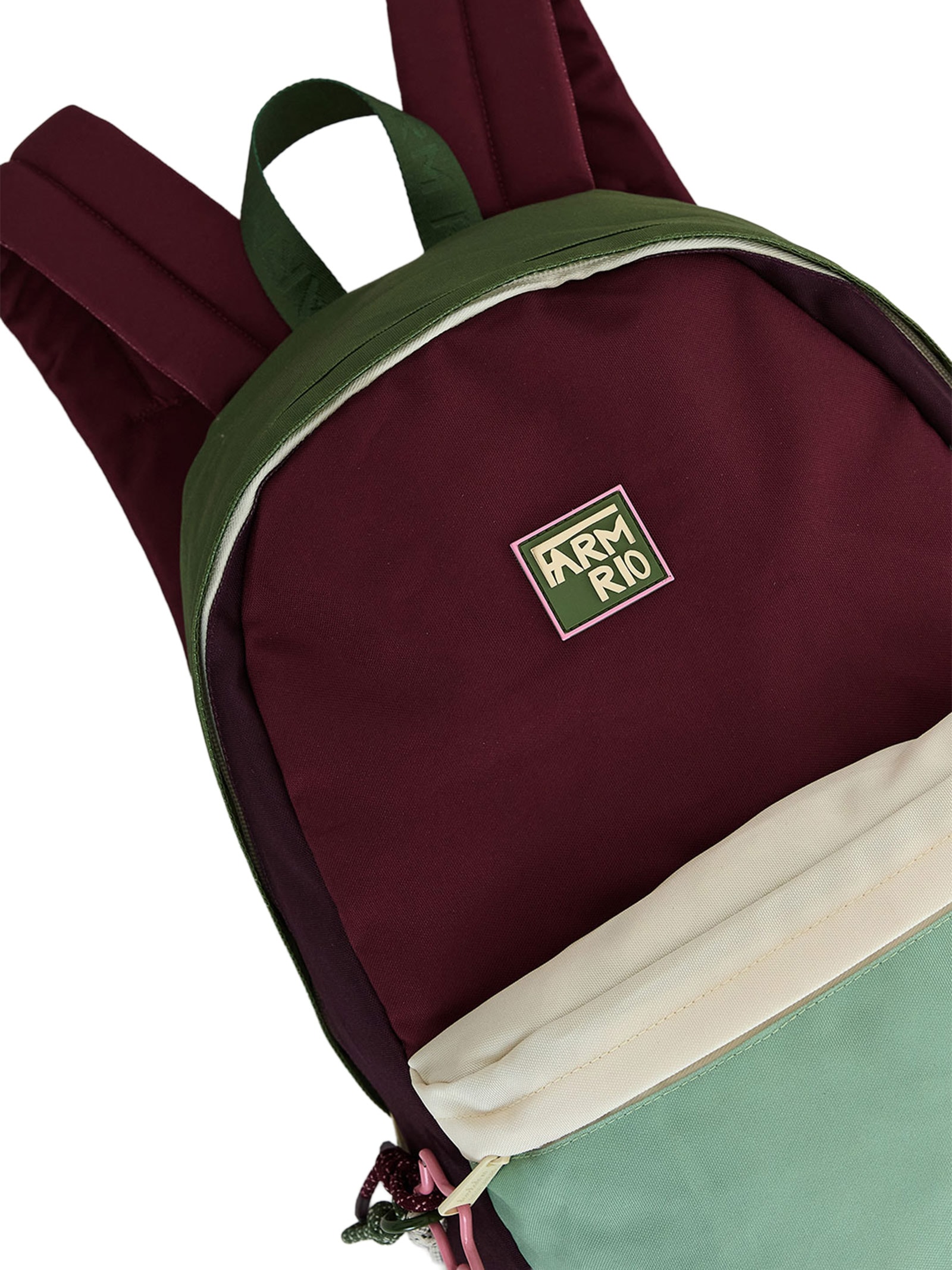 Mochila Xodó  Colorblocking Verde Farm Etc