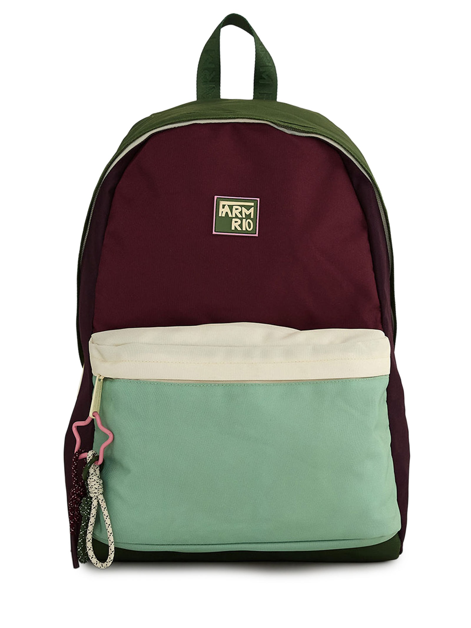 Mochila Xodó  Colorblocking Verde Farm Etc