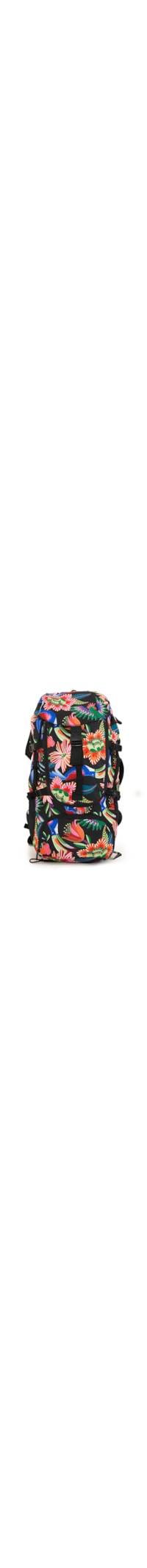 Mochilão Feminino Jardim de Pássaros - Preto
