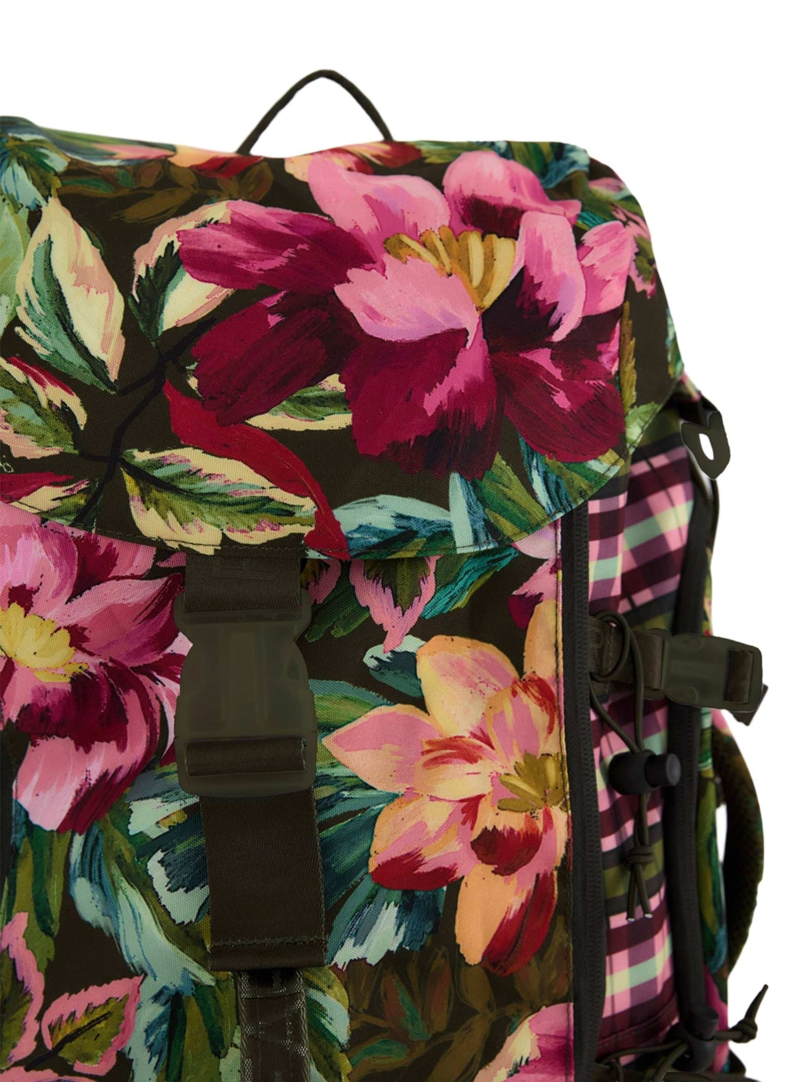 Mochilão Feminino  Xadrez Camping Patchwork Verde Farm Etc