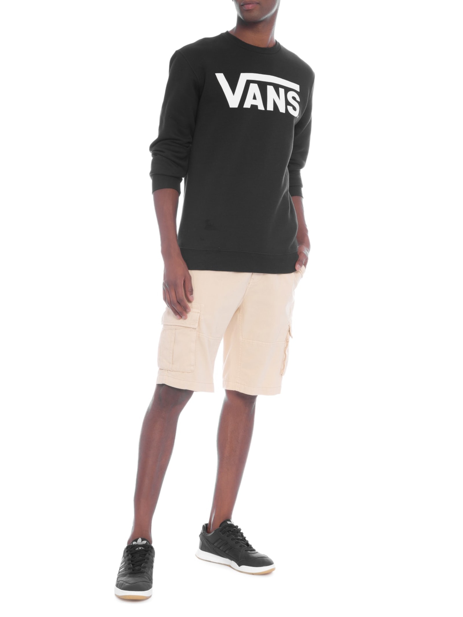 Moletom Algodão Preto Vans