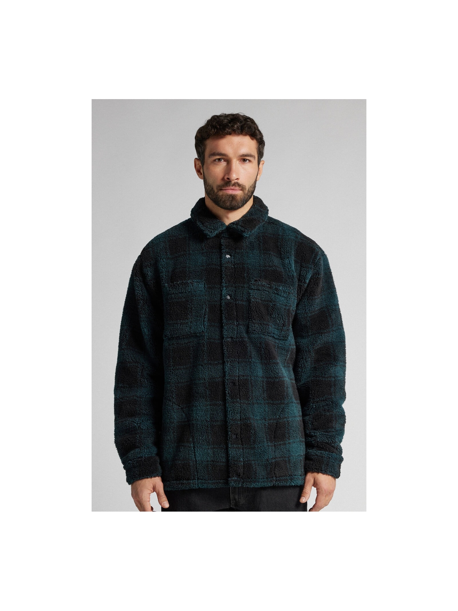 Moletom Com Efeito Soft Com Ziper e Capuz Verde Intimissimi