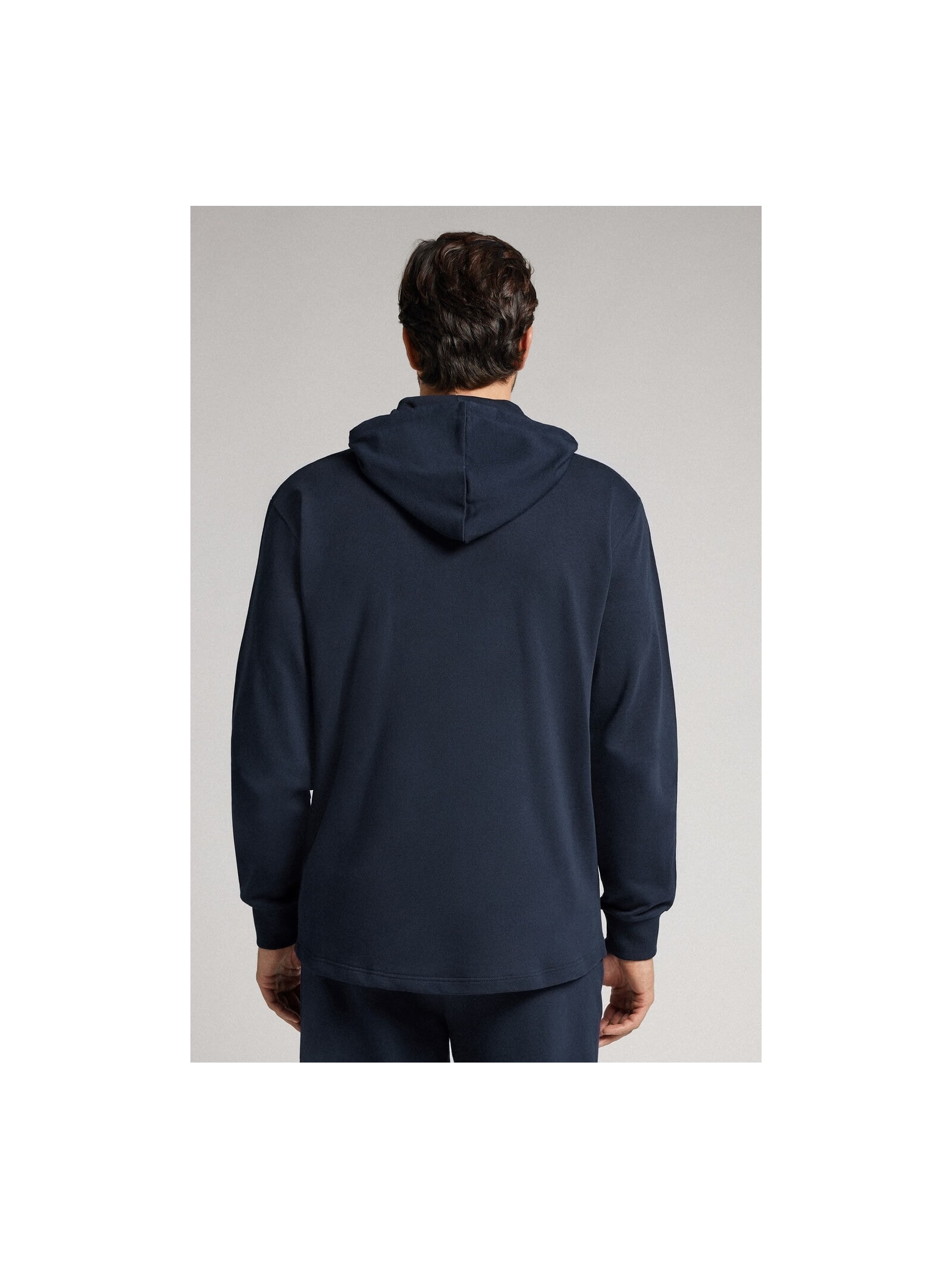 Moletom Em Algodão Com Zíper Azul Intimissimi