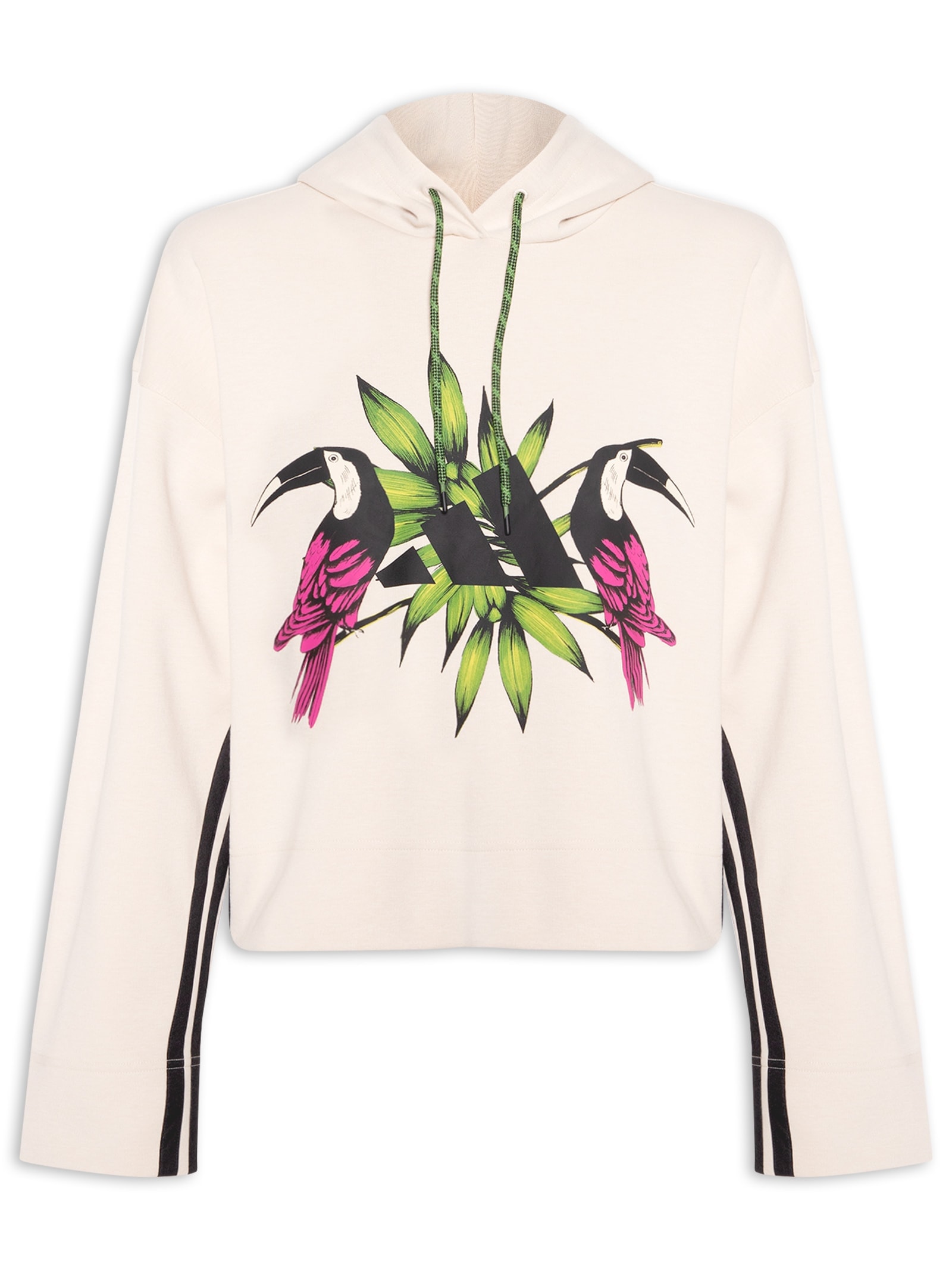 Moletom Feminino Bege Adidas + Farm
