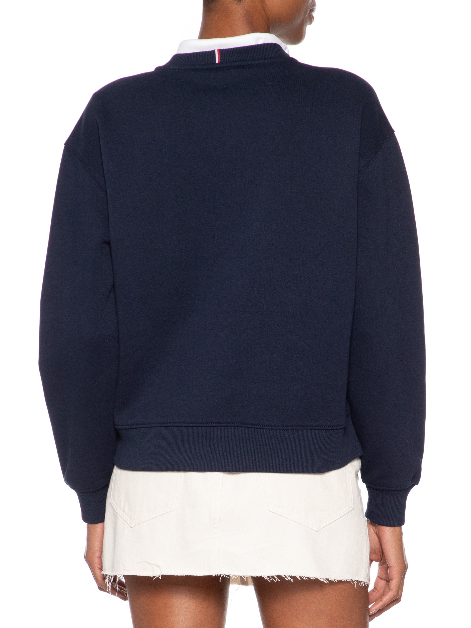 Moletom Feminino Careca Dog C-NK Swtshirt Azul Tommy Hilfiger