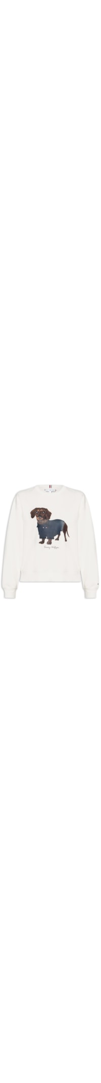 Moletom Feminino Careca Dog C-NK Swtshirt - Branco