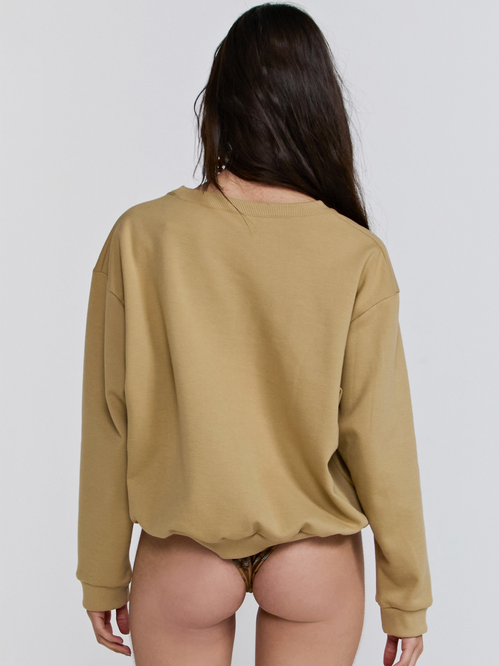 Moletom Feminino Carina Bege Triya