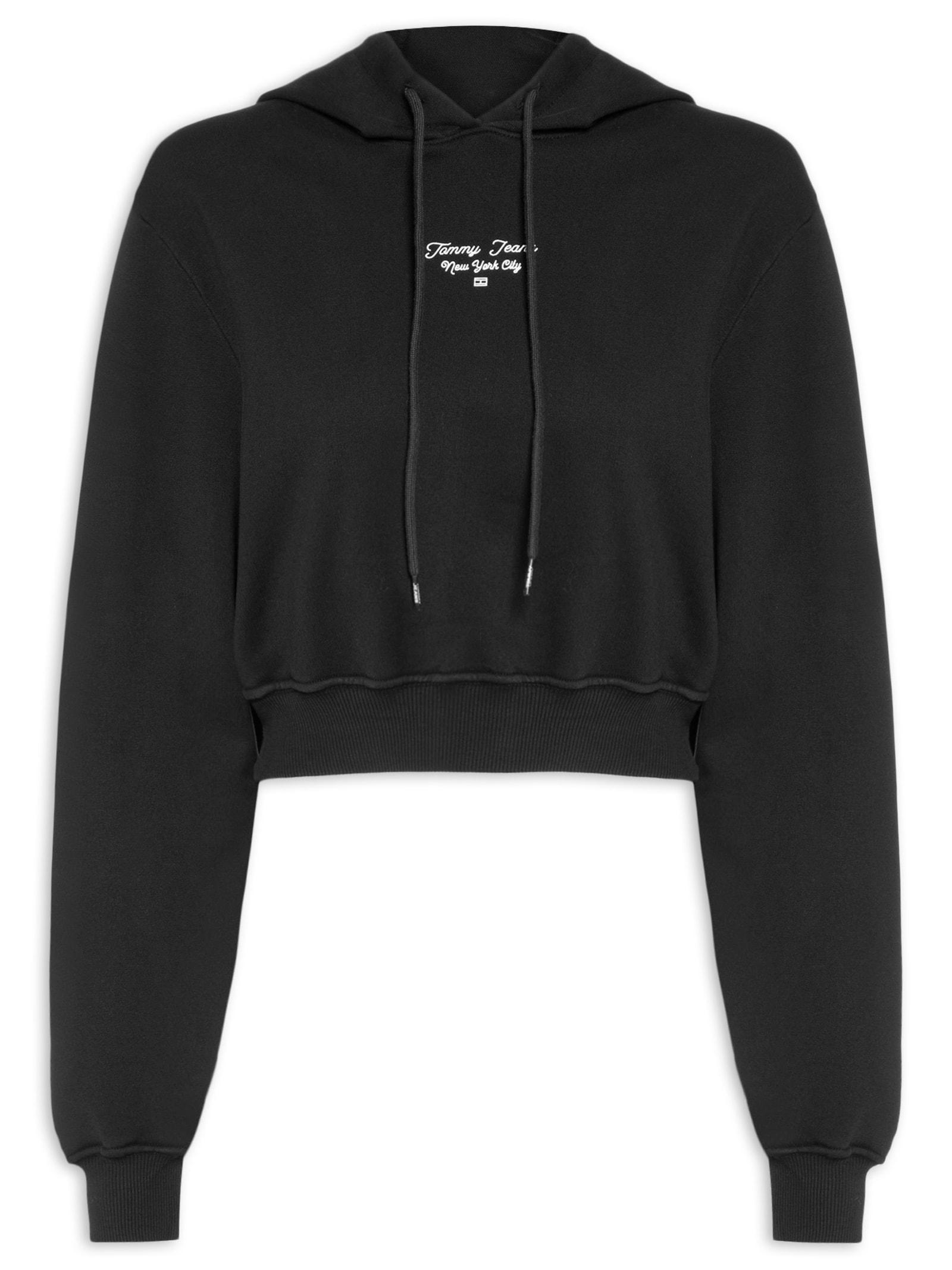 Moletom Feminino Essential Logo Hoodie – Preto Tommy Jeans